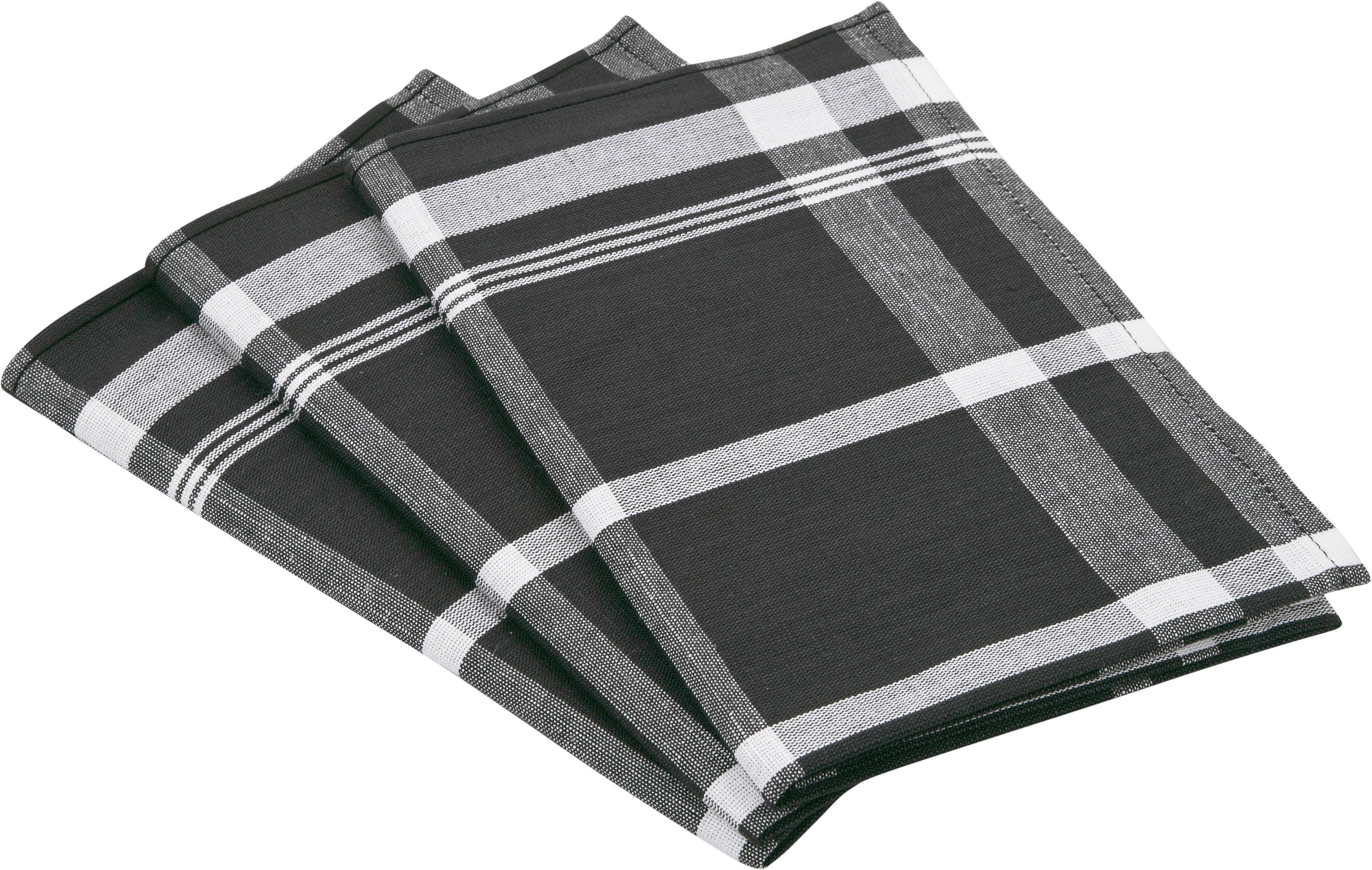 ROSS "Exclusiv" Blockkaro, 50% Baumwolle, 50% Leinen, 50x70 cm