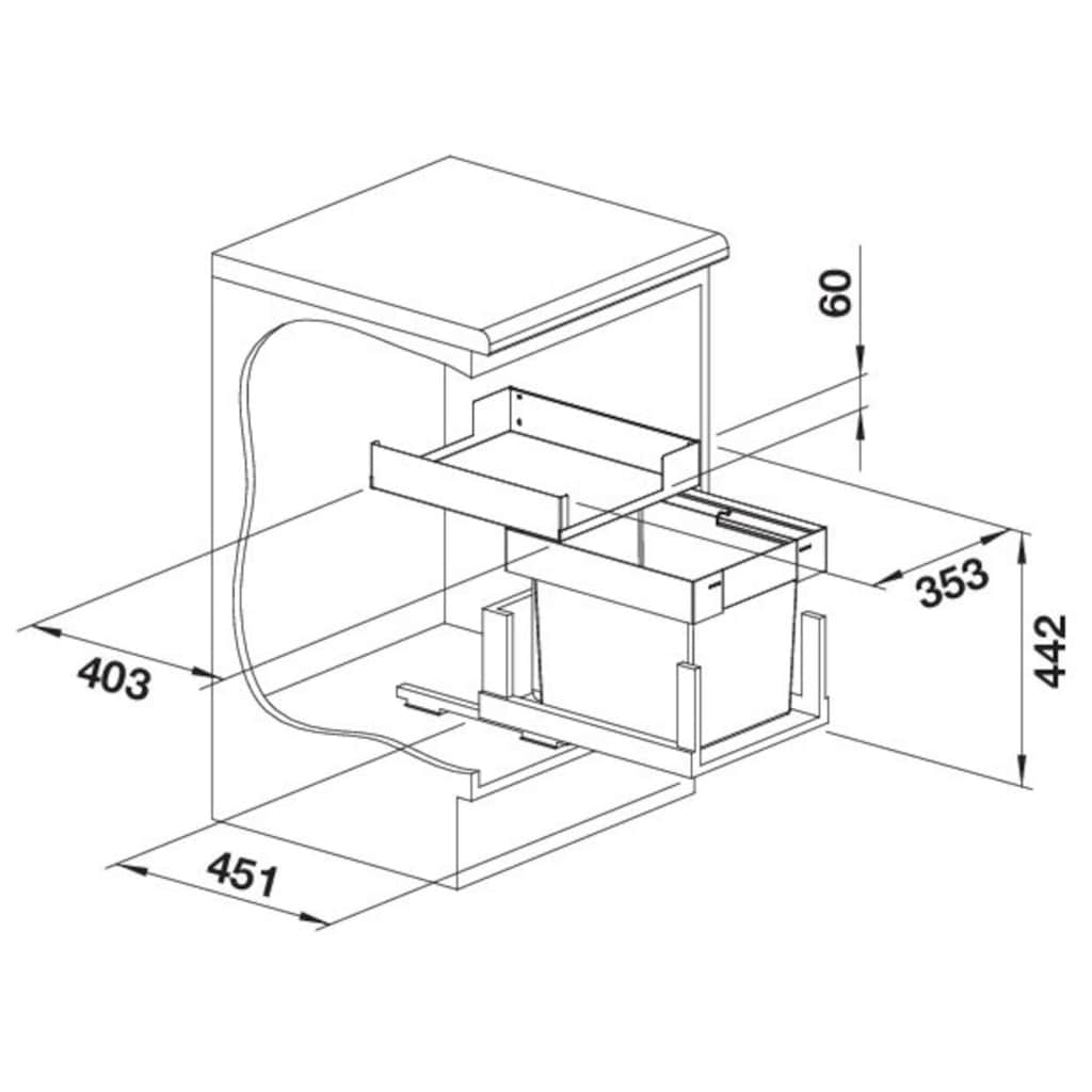 Blanco Mülltrennsystem »Select II SODA«, 1 Behälter