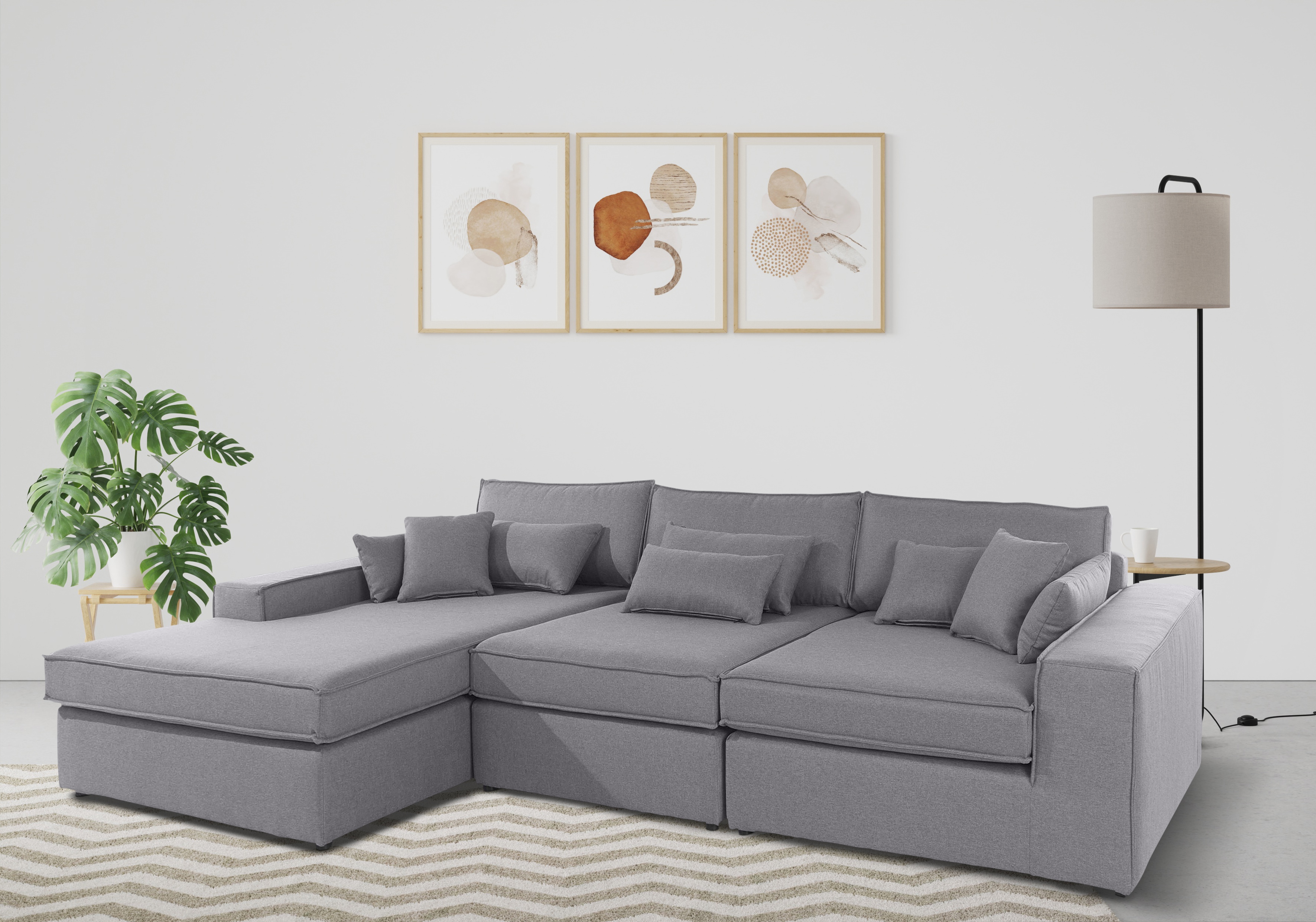 OTTO home Ecksofa "Enid L-Form" 3 Teile, bestehend aus Modulen, in vielen Bezügen, auch in Breitcord