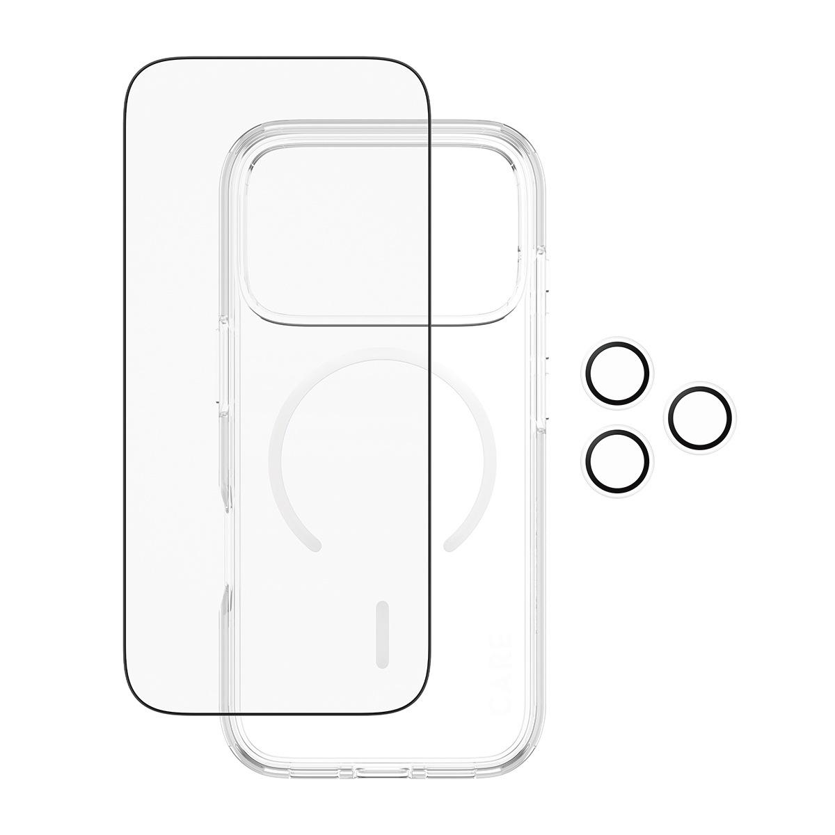 CARE by PanzerGlass Handyhülle »3-in-1 Flagship Explorer Bundle Apple iPhone 17 Pro« Apple iPhone 17 Pro Backcover, Schutzhülle, Handyschutzhülle, Case, Schutzcase, stoßfest