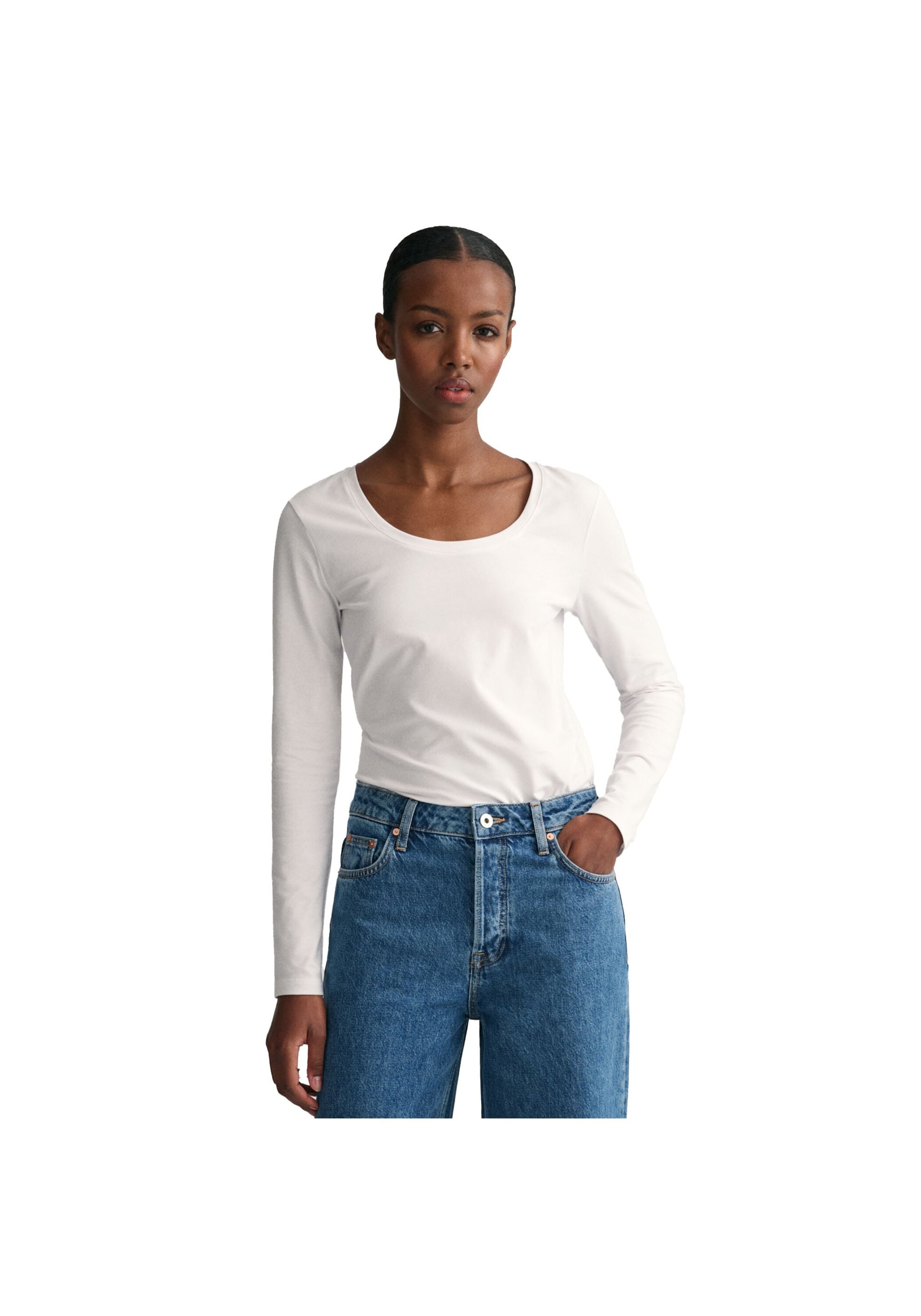 Gant Longsleeve »Longsleeve SCOOP NECK TOP 1er Pack«