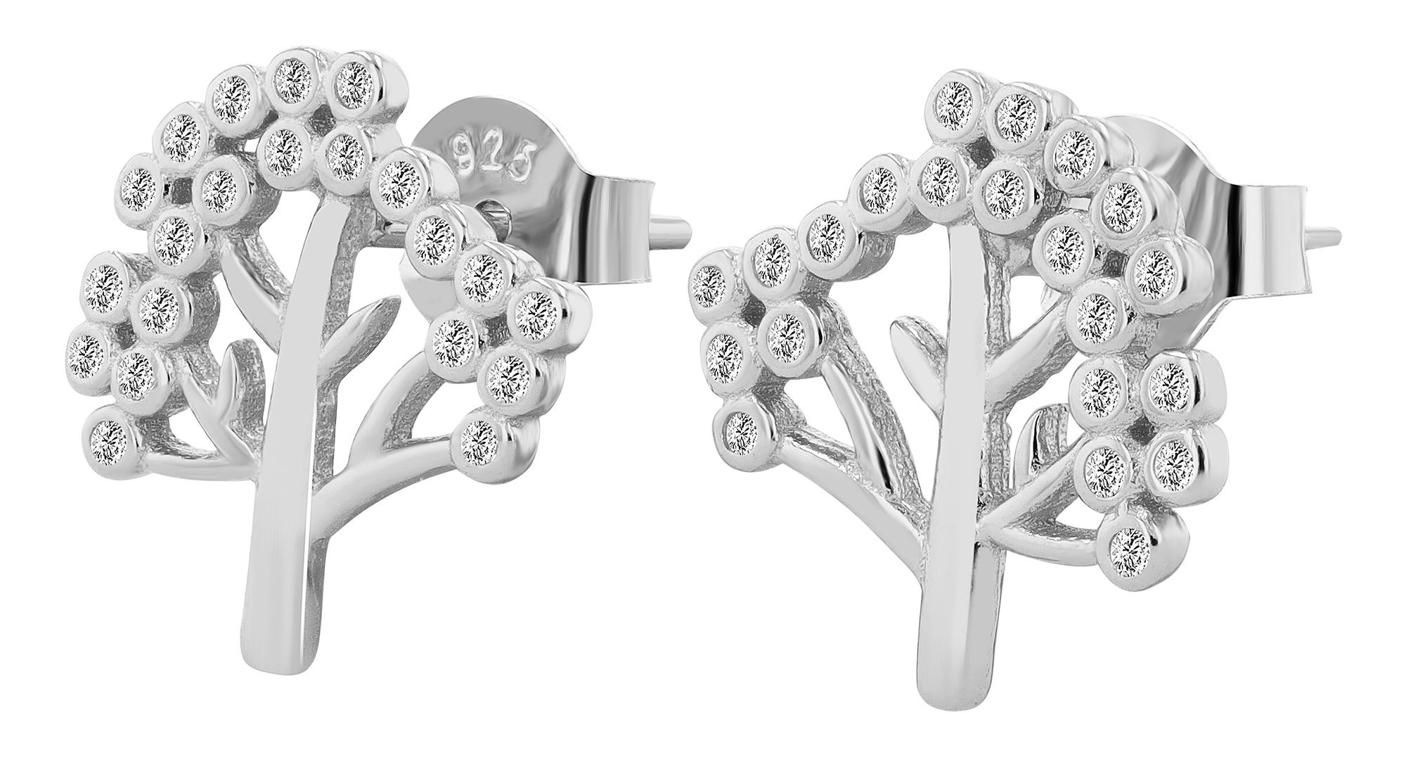 Adelia´s Paar Ohrhänger "Damen Ohrringe – Ohrstecker Lebensbaum aus 925 Sil günstig online kaufen