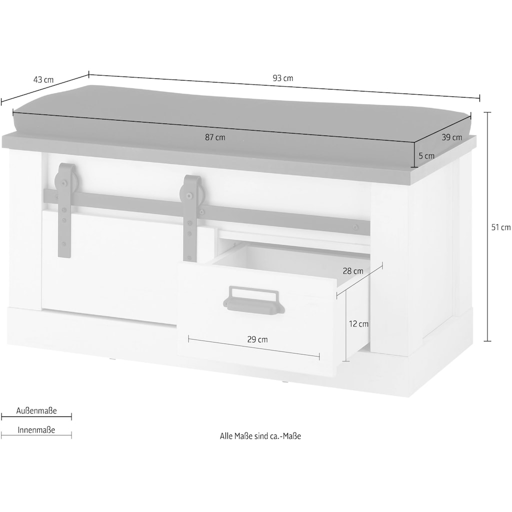 Home affaire Sitzbank »SHERWOOD«
