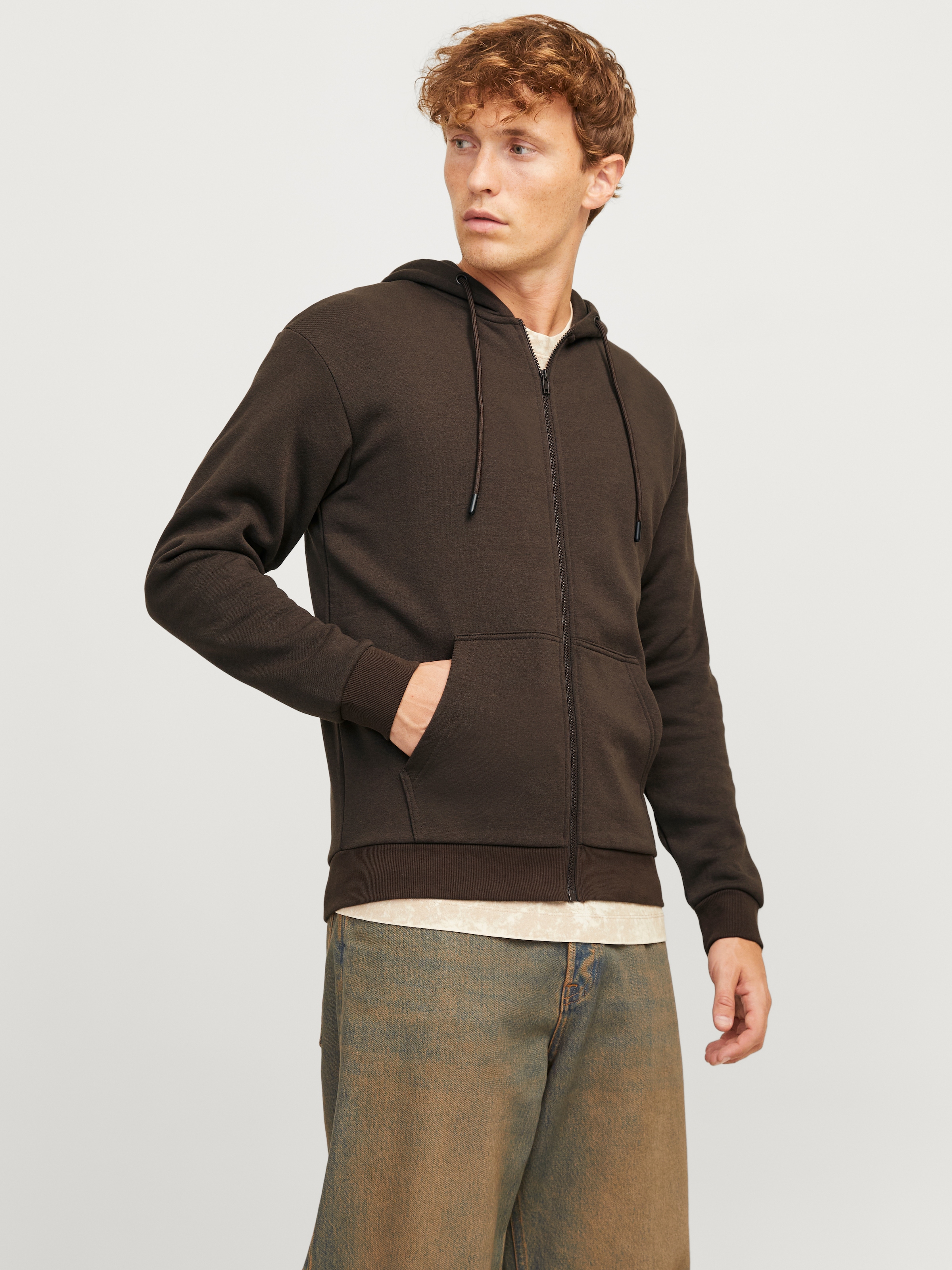 Jack & Jones Kapuzensweatjacke "JJEBRADLEY SWEAT ZIP HOOD NOOS", mit Kapuze