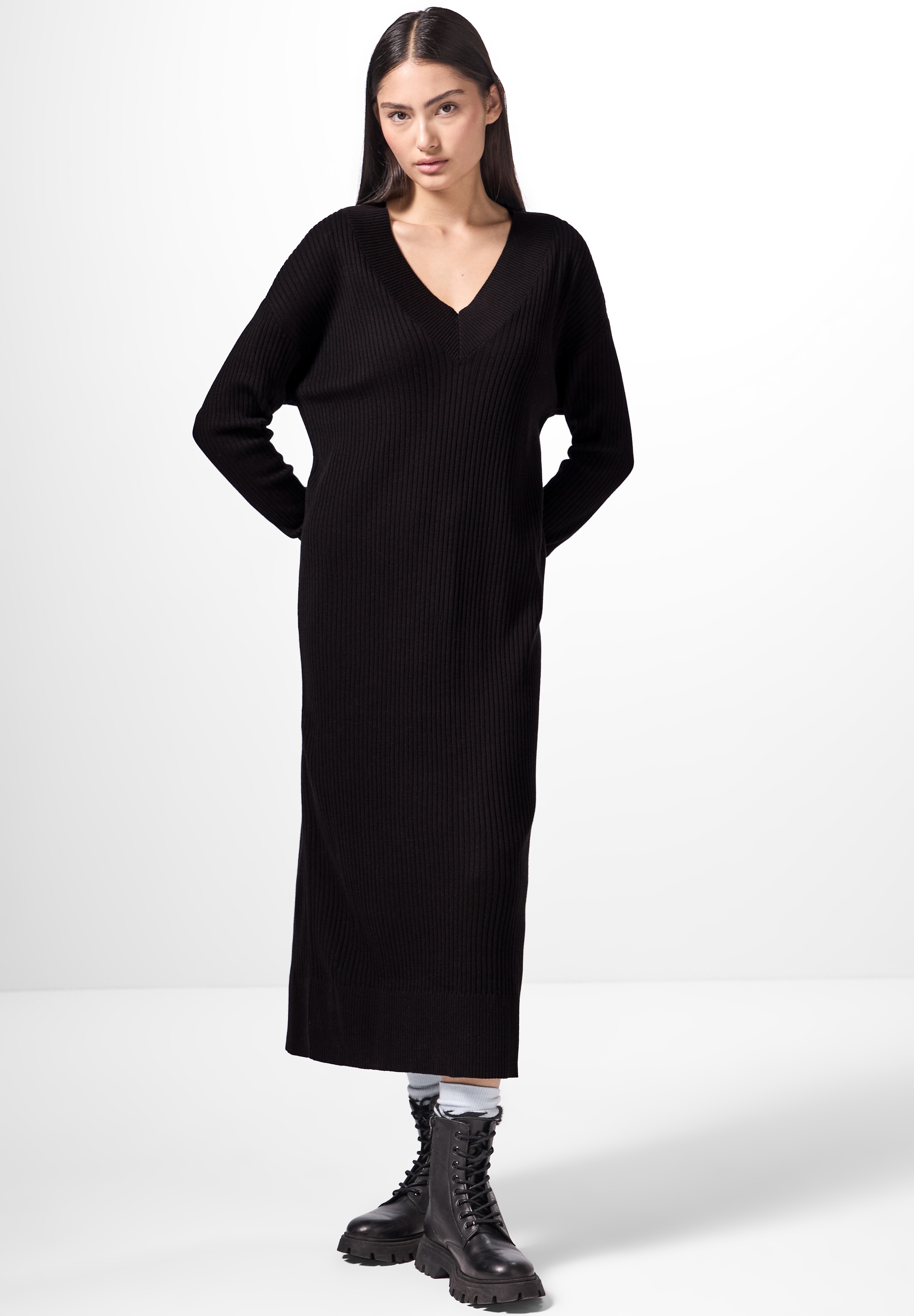 STREET ONE STUDIO Maxikleid Ohne Taschen soft und trageangenehm günstig online kaufen