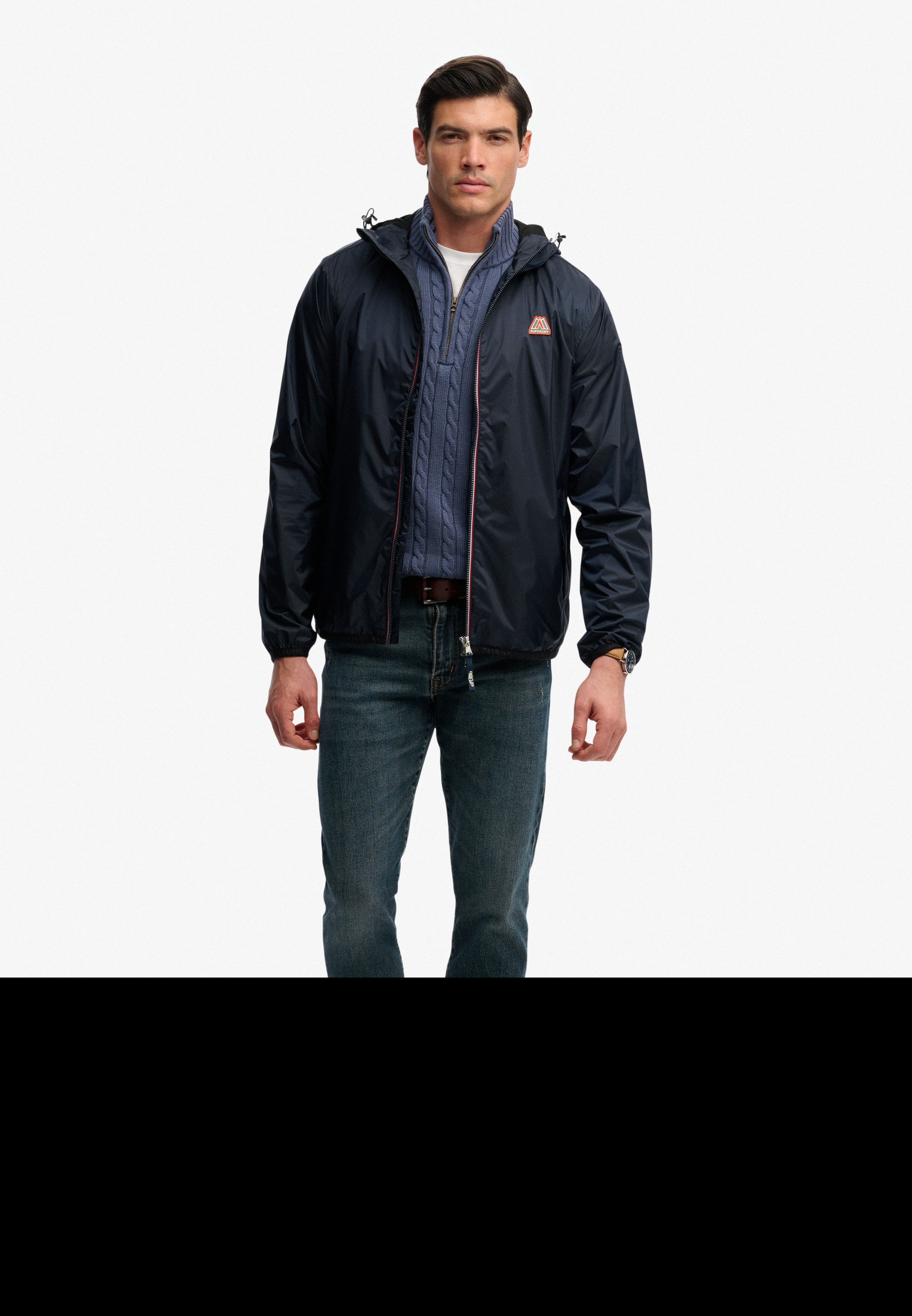 Superdry Windbreaker »ESSENTIAL TRI WINDBREAKER JKT« mit Kapuze