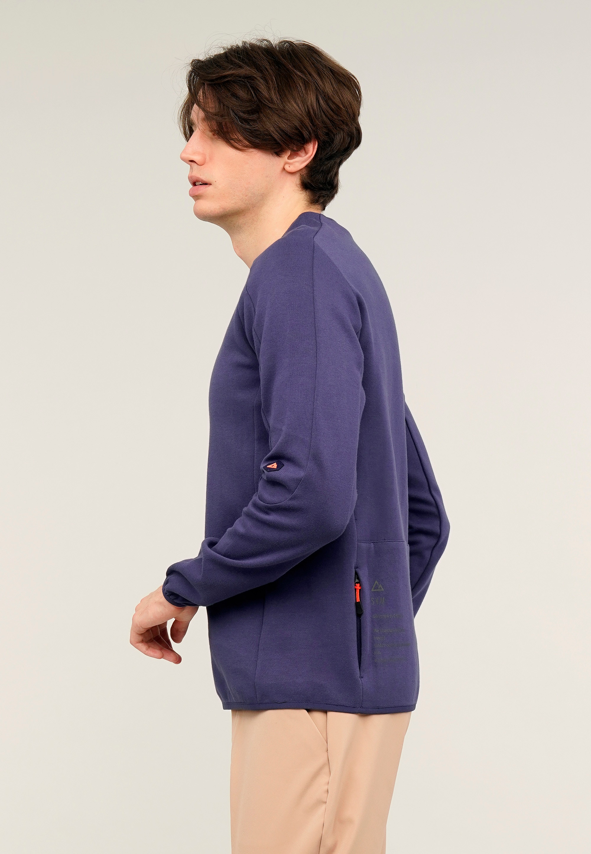 GIORDANO Sweatshirt »Silvermark by G-Motion«, mit praktischen Rückentaschen