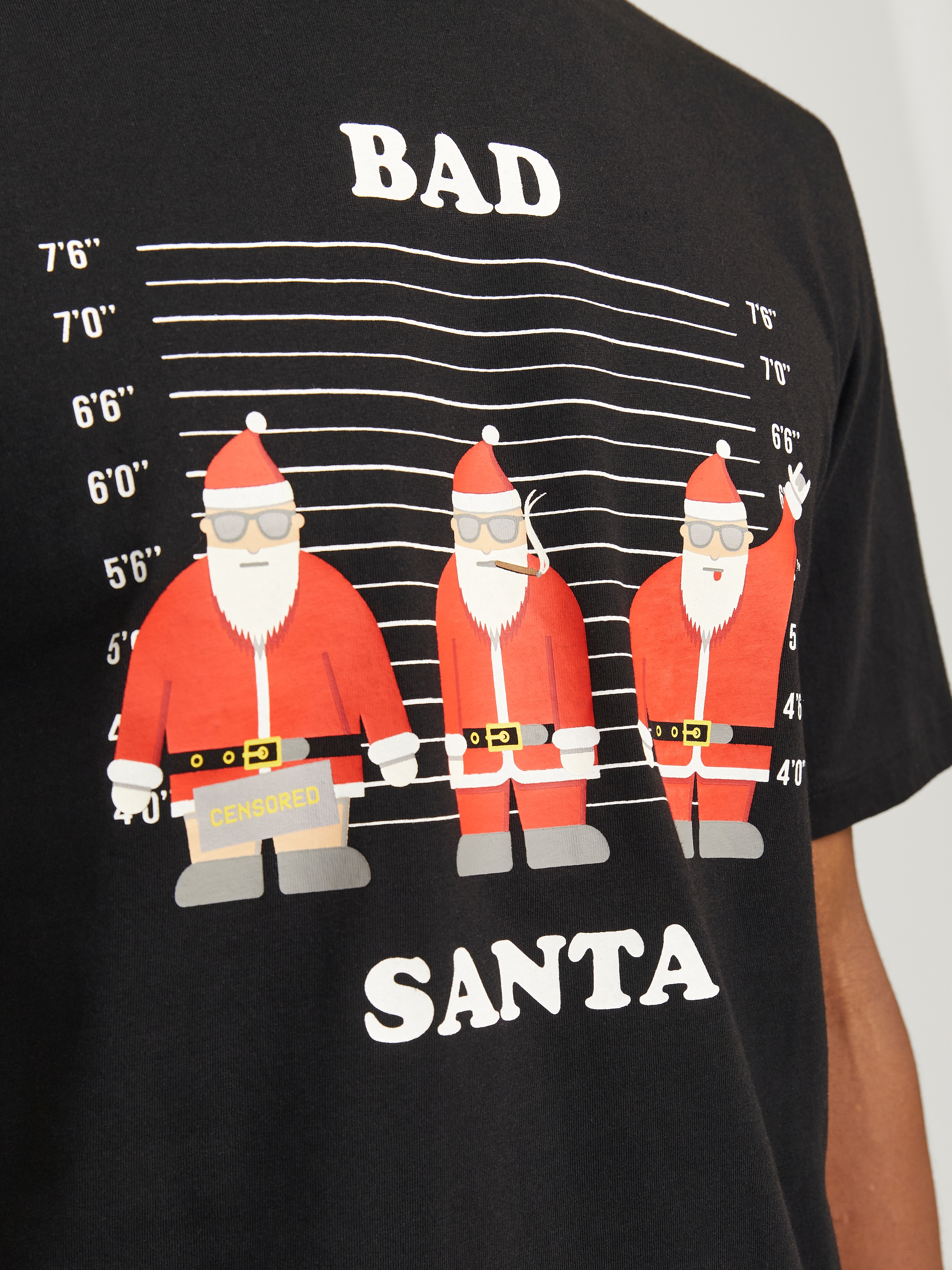 Jack & Jones Rundhalsshirt »JJXMAS FUNNY TEE SS CREW NECK«