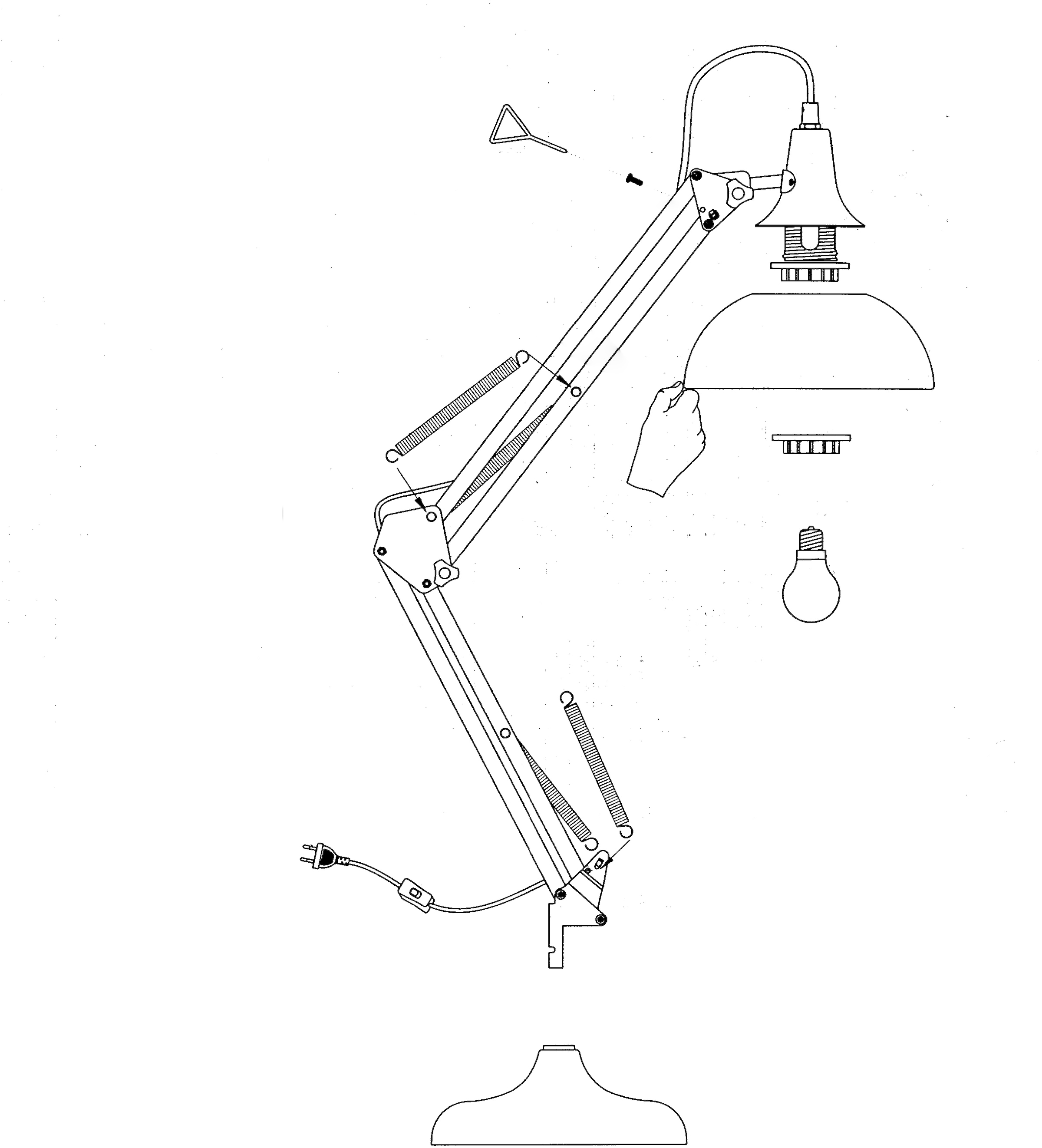 EGLO,Schreibtischlampe»BORGILLIO«, Kabelschalter BAUR | Mit