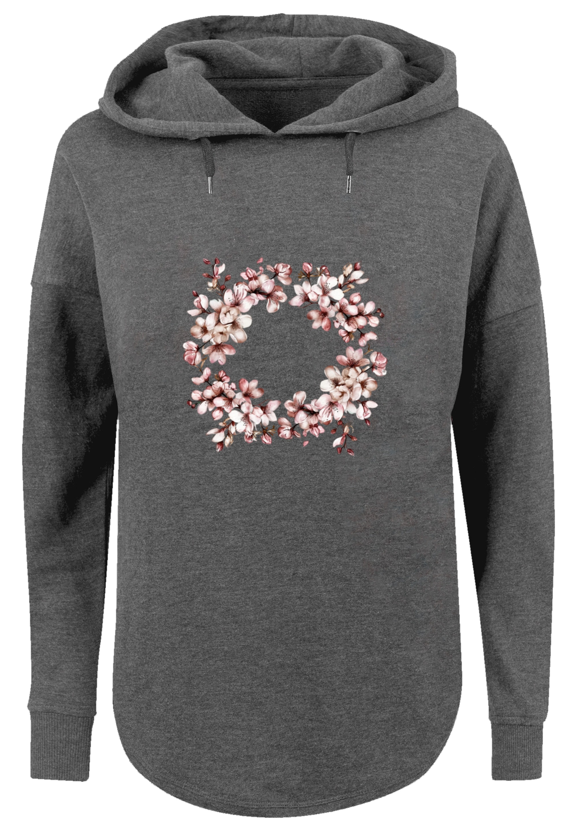 F4NT4STIC Kapuzenpullover »Rosa Frühlings Blumenkranz Dekor«, Premium Qualität