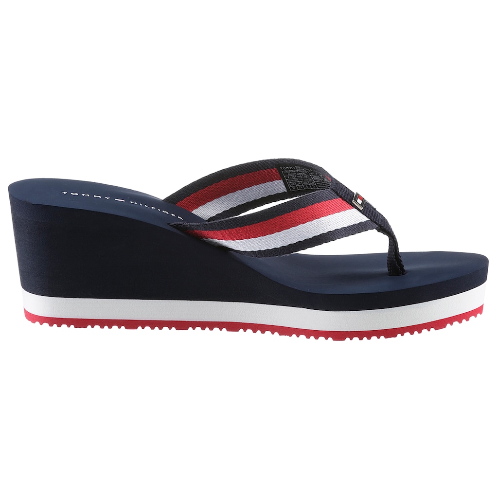 Tommy Hilfiger Dianette »CORPORATE WEDGE BEACH SANDAL«