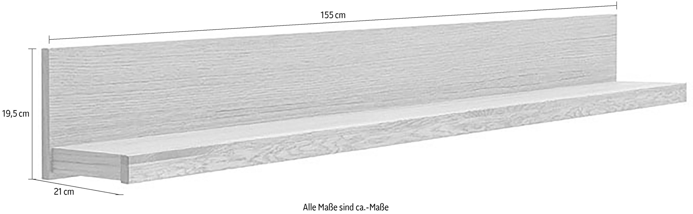 MCA living Wandboard »Silias Wandboard«, (1 St.), durchgehende Lamellen