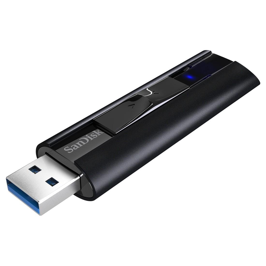 SANDISK USB-Stick "Cruzer Extreme Pro, USB 3.2, 420MB/s", 512 GB, schwarz, USB-Sticks