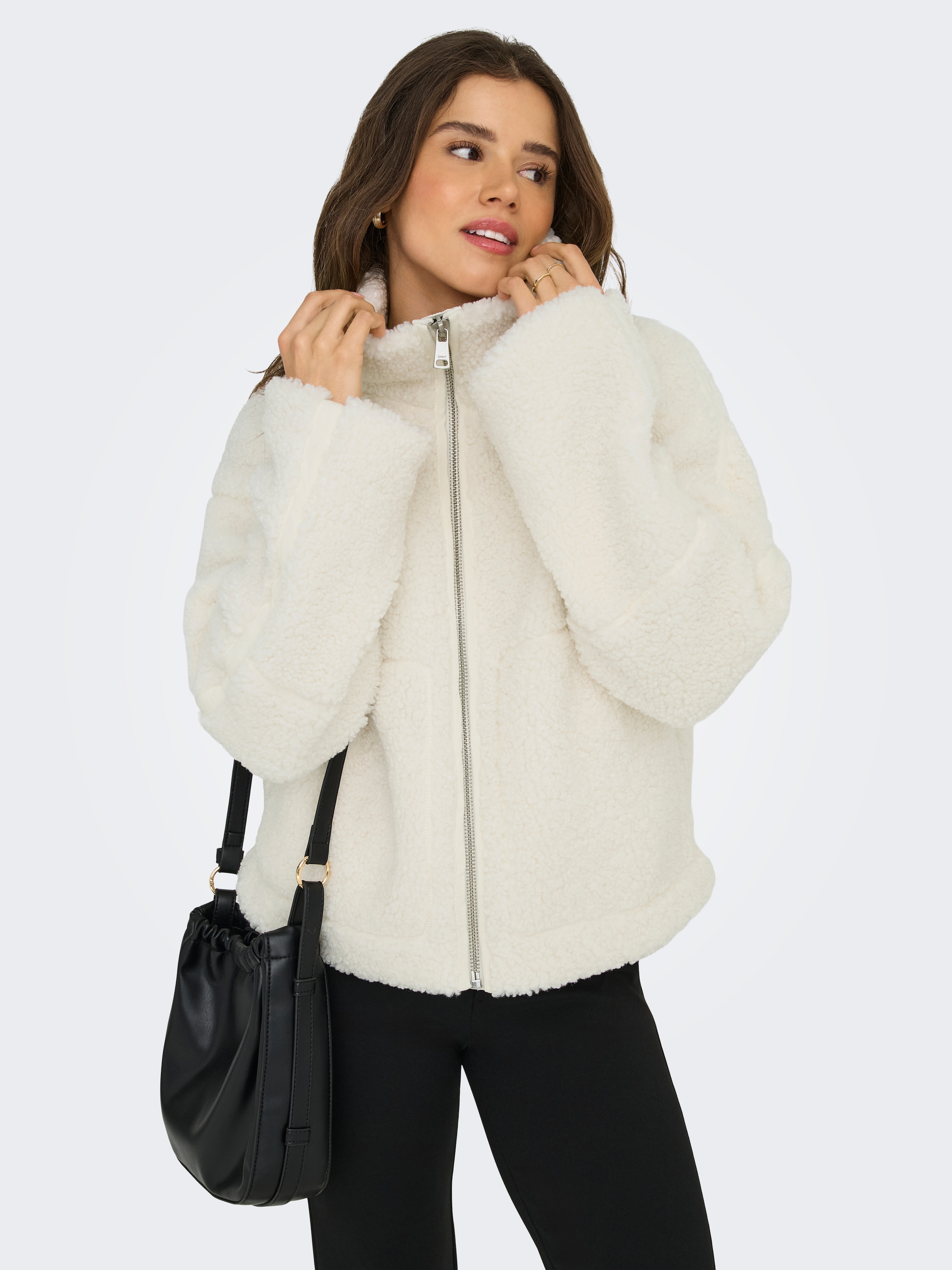 ONLY Outdoorjacke "ONLASPEN LIFE TEDDY JACKET NOOS OTW", ohne Kapuze günstig online kaufen