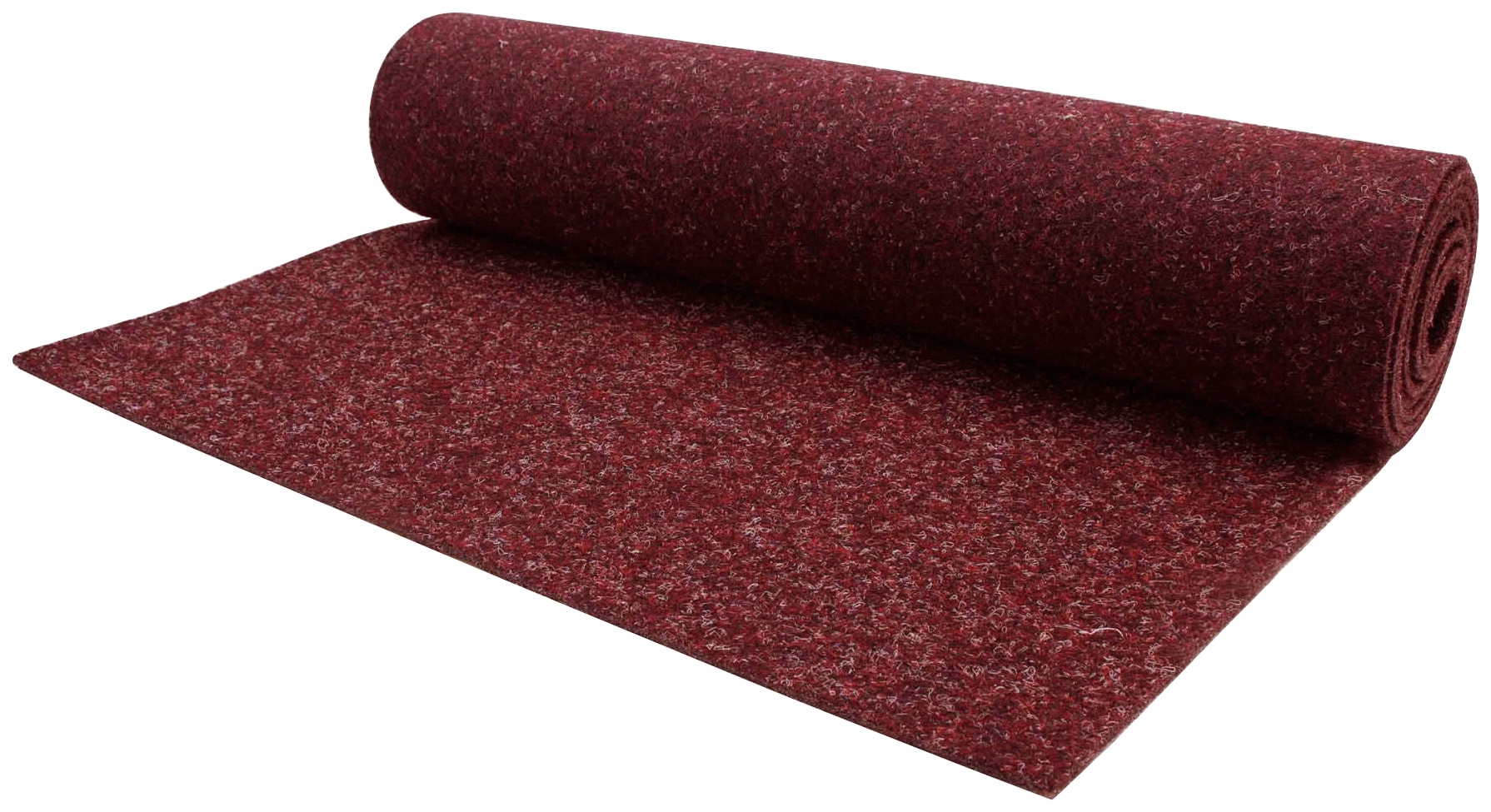 Nadelvliesteppich "MERLIN, Made in Netherlands", rot, B:200cm H:5,2mm L:800cm, Nadelfilz, PRIMAFLOR-IDEEN IN TEXTIL, Teppiche, Flachgewebe, Nadelvlies, meliert, besonders robust & strapazierfähig
