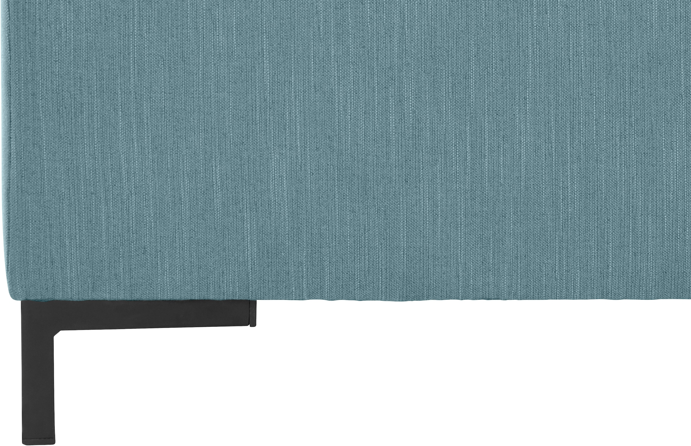 OTTO products Ecksofa »Grazzo, zeitlos und elegant, mit moderner Sitzheftung, L-Form«, hochwertige Stoffe aus recyceltem Material, Steppung im Sitzbereich