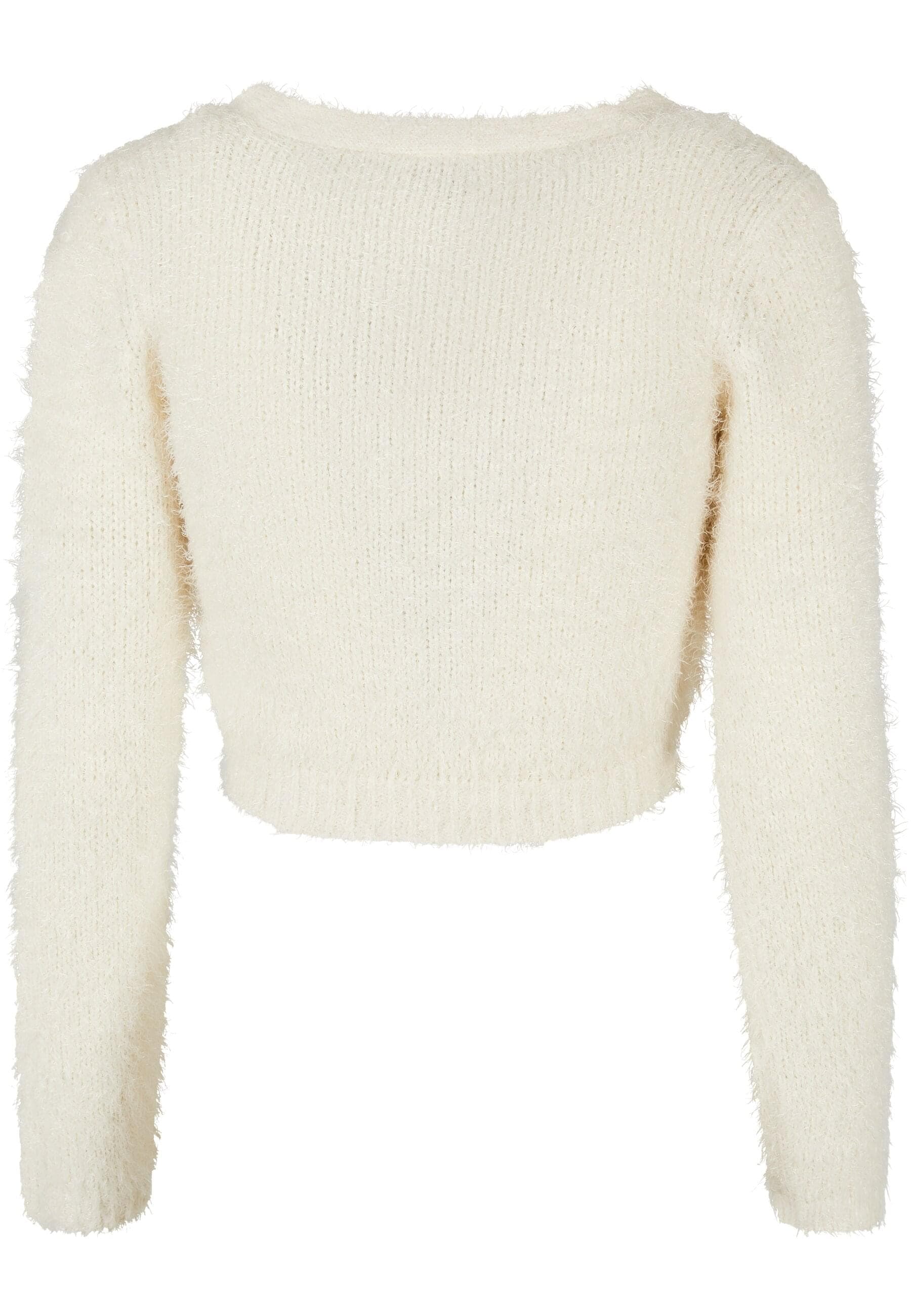 URBAN CLASSICS Strickjacke »Urban Classics Damen Ladies Cropped Feather Cardigan«