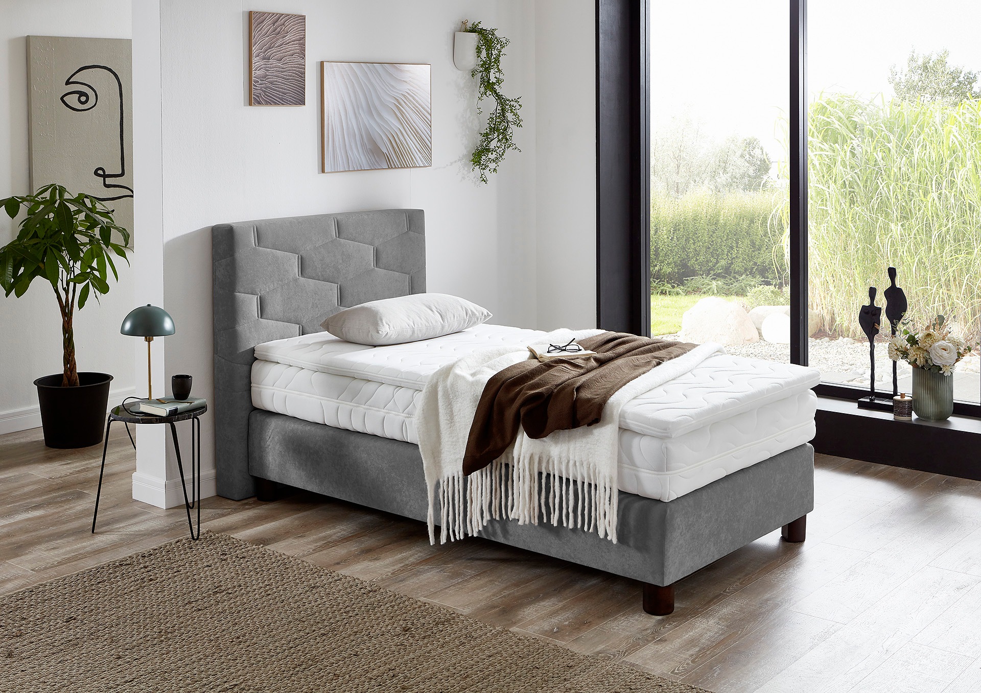 Westfalia Schlafkomfort Boxspringbett, wahlweise mit Topper