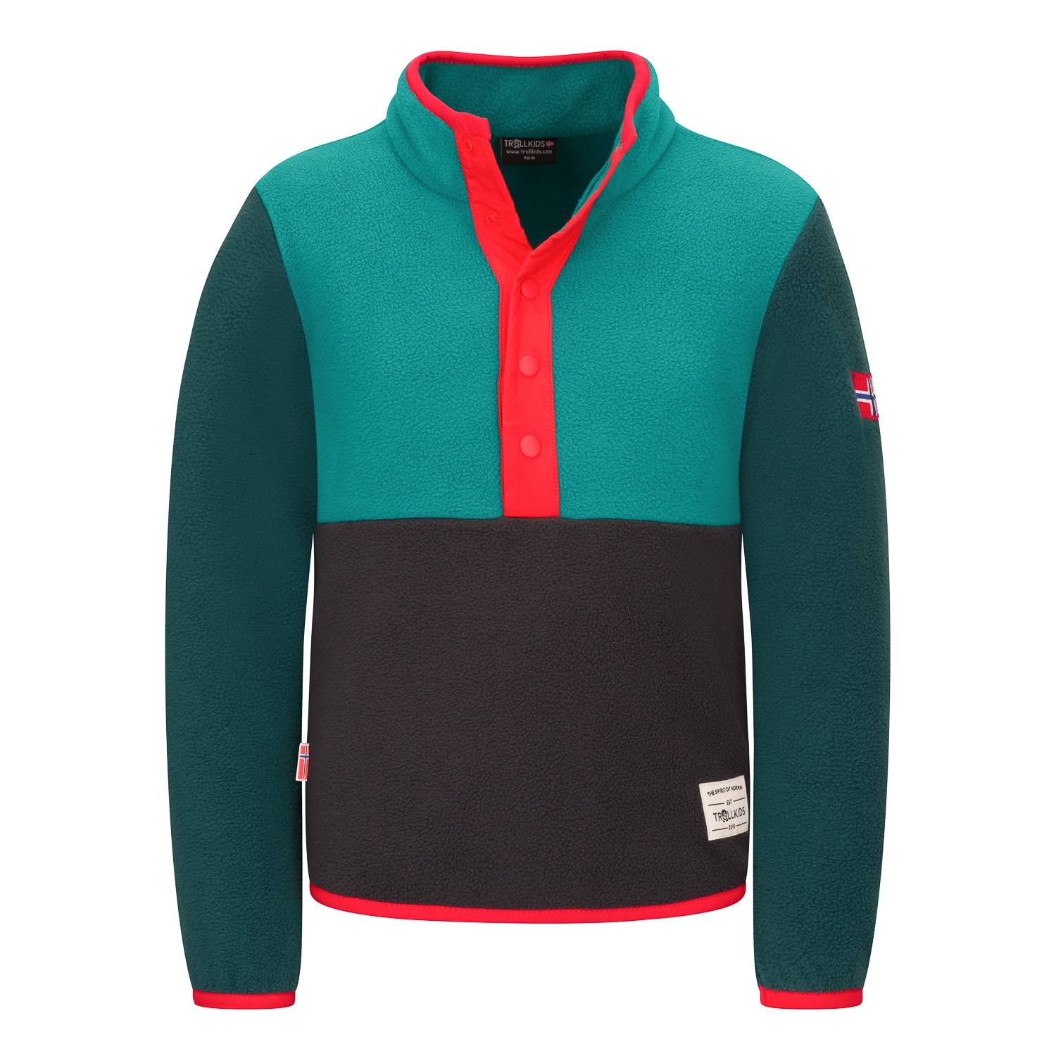 TROLLKIDS Fleecepullover »KIDS FLEKKEFJORD HALF ZIP«, für Kinder, sportlicher Stil
