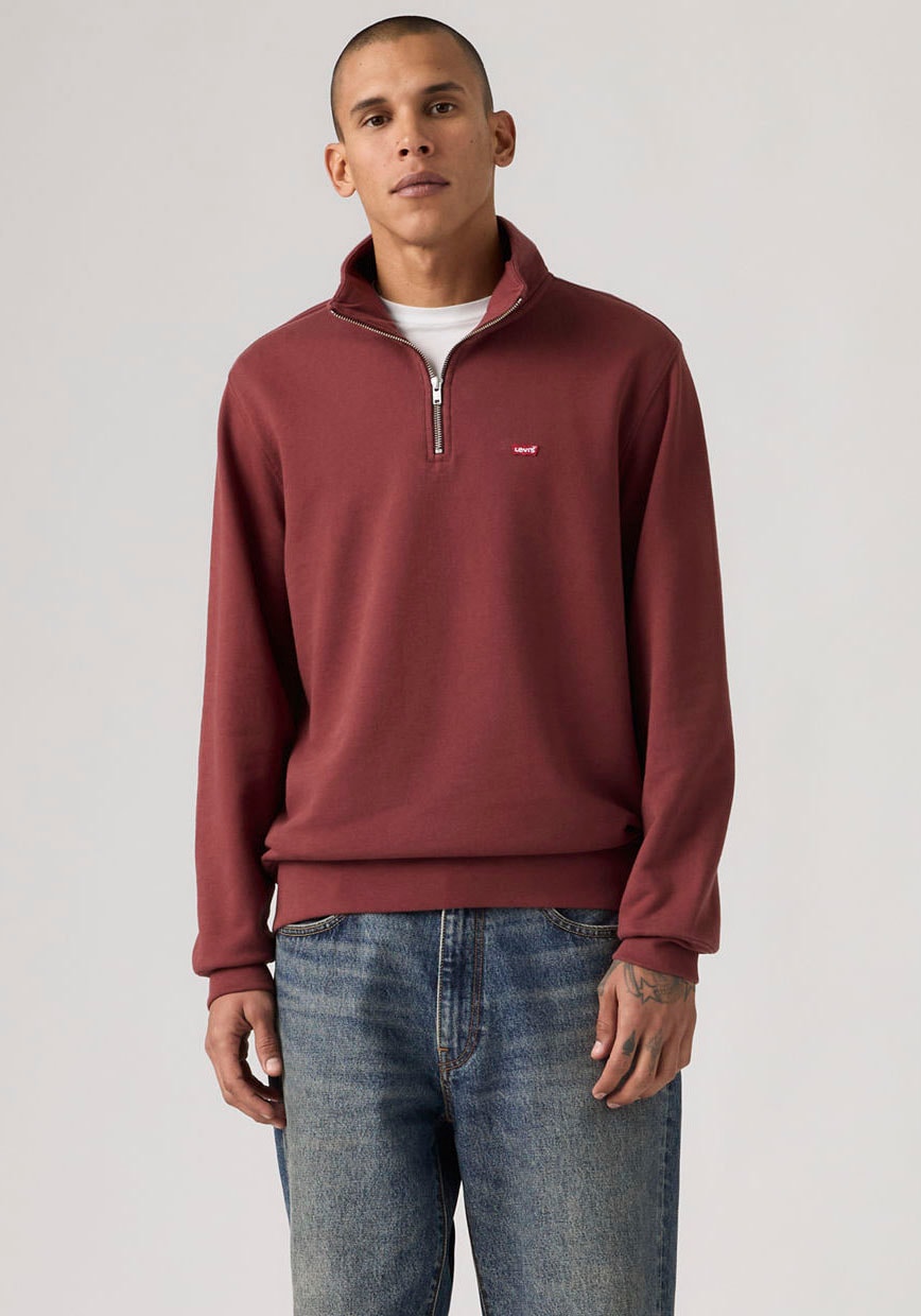 Levis Sweatshirt "ORIGINAL HM 1/4 ZIP", mit Troyer-Kragen und Logo-Stickere günstig online kaufen