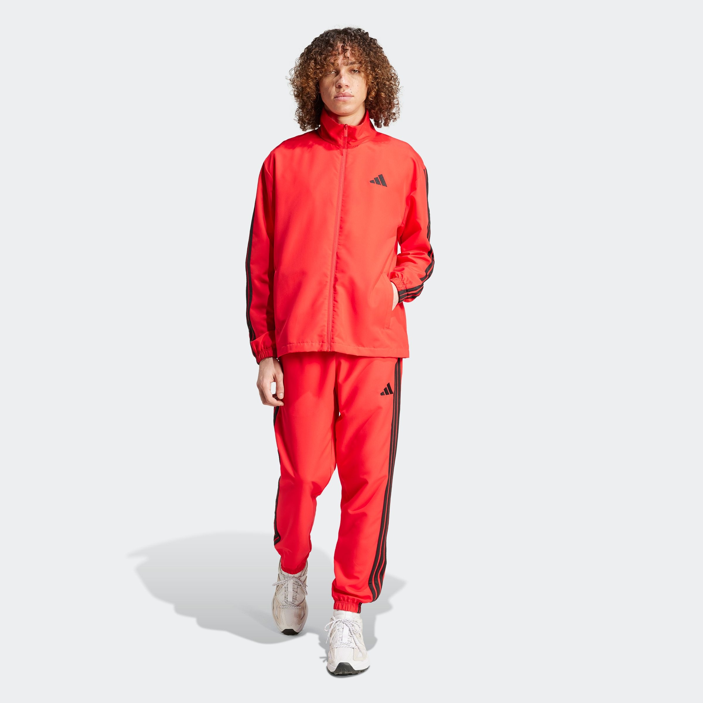 adidas Sportswear Trainingsanzug "M 3S WV TT TS", (2 tlg.), drei Streifen W günstig online kaufen