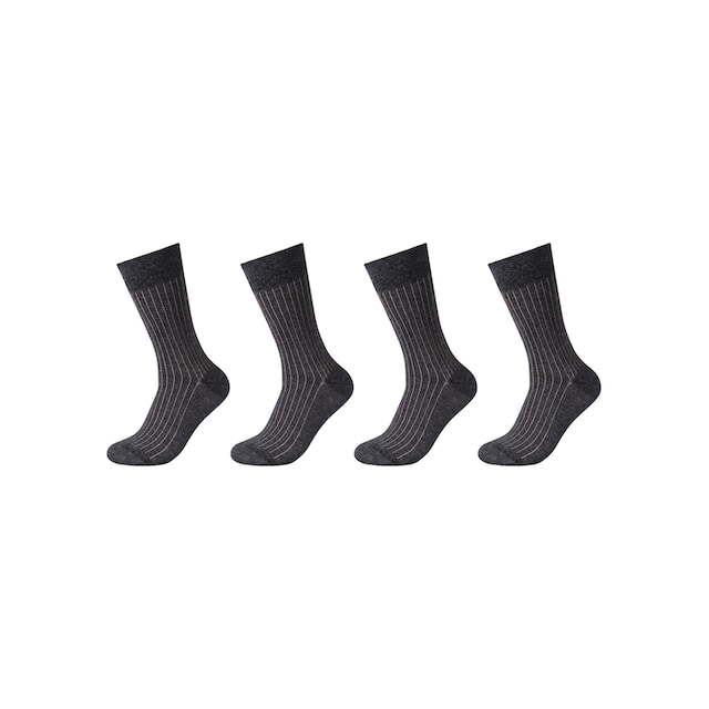 Paar), zweifarbige 4 Optik: kaufen online Socken, (Packung, Rippstruktur Camano Elegante feine, | BAUR