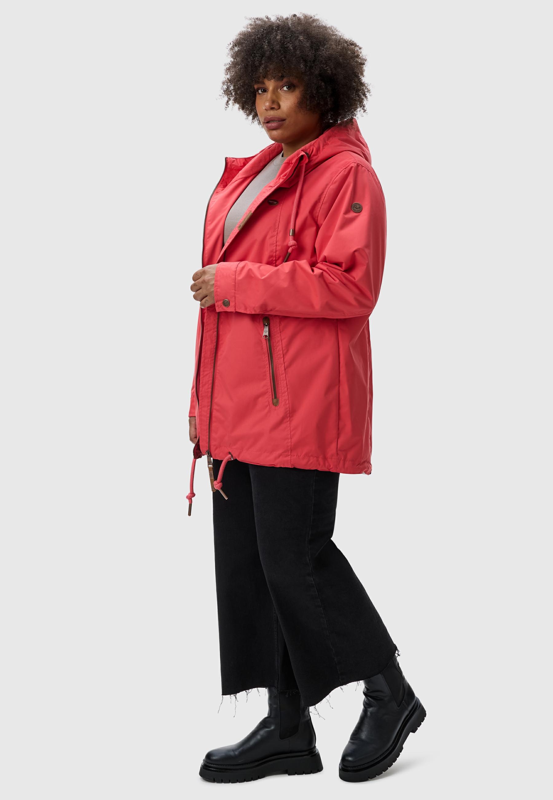 Ragwear Outdoorjacke »Zuzka«, mit Kapuze, stylische Übergangsjacke mit großer Kapuze