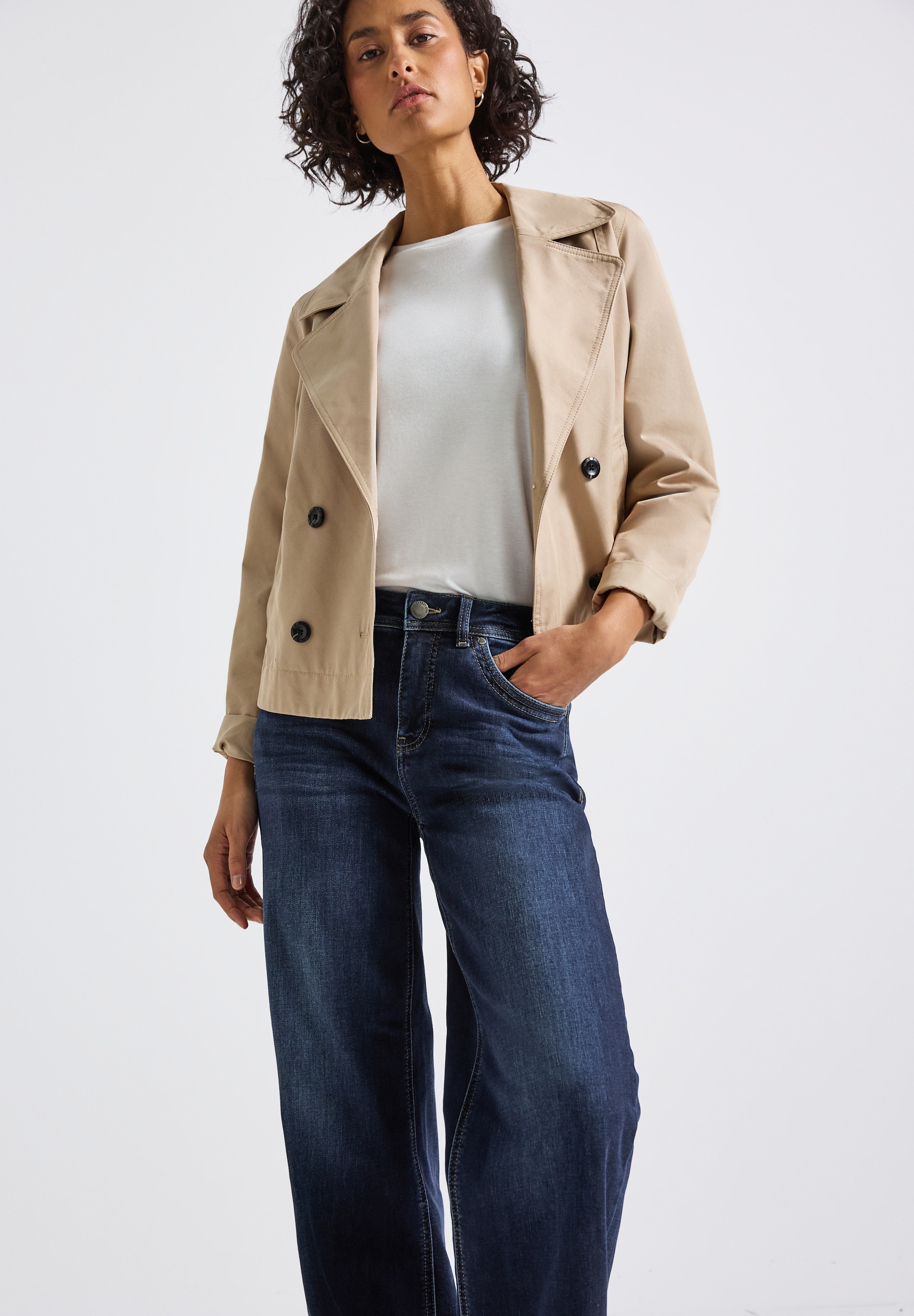 STREET ONE Weite Jeans »Style Denim Wide Leg«, im 5-Pocket-Style und mit Stretch