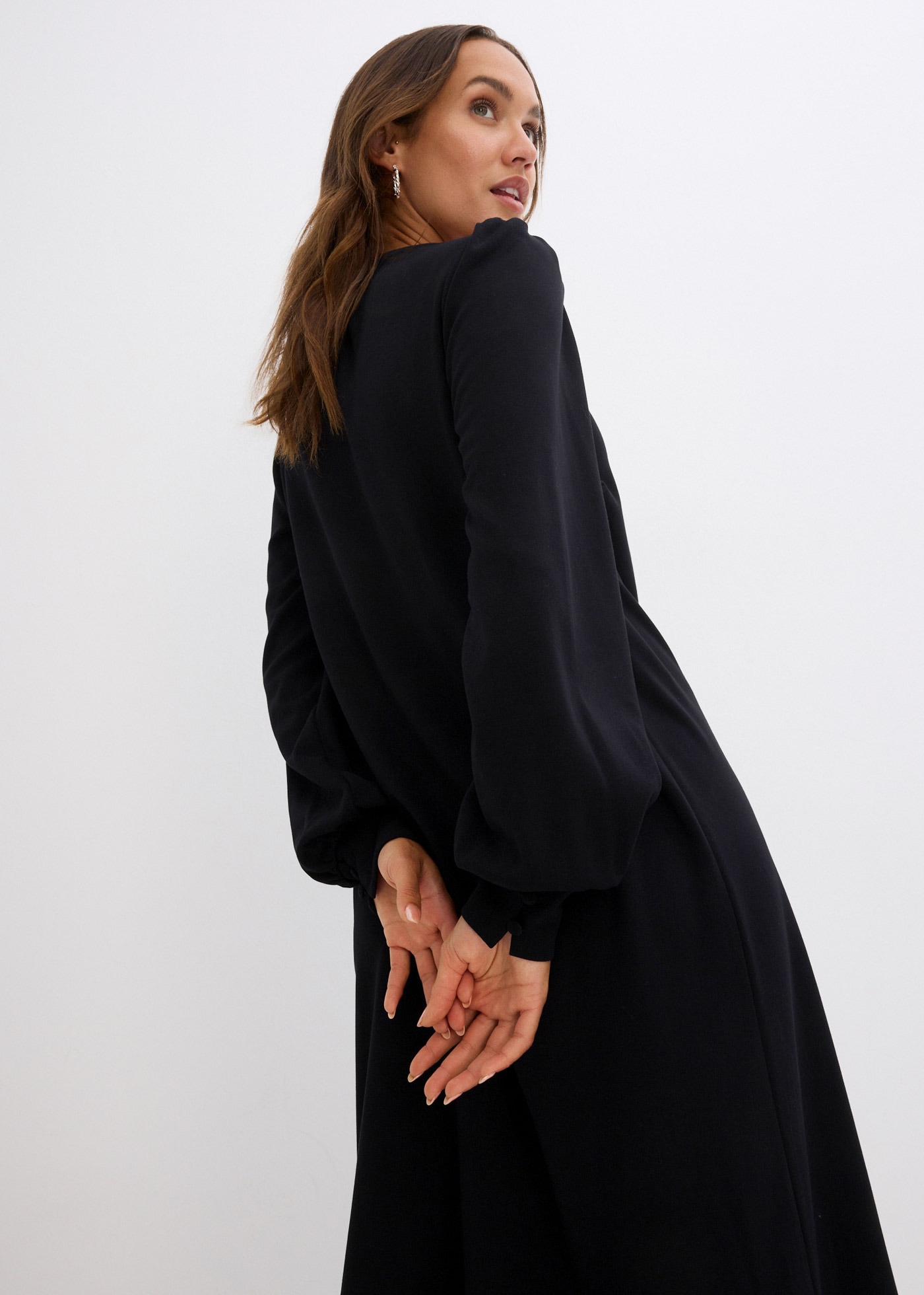 bonprix Jerseykleid »Jerseykleid aus Punto di Roma« Jerseykleid aus Punto di Roma