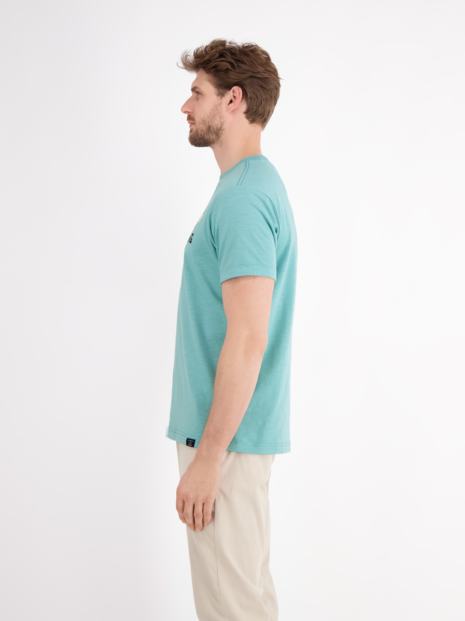 LERROS T-Shirt »Herren Jersey T-Shirt mit Brustprint«