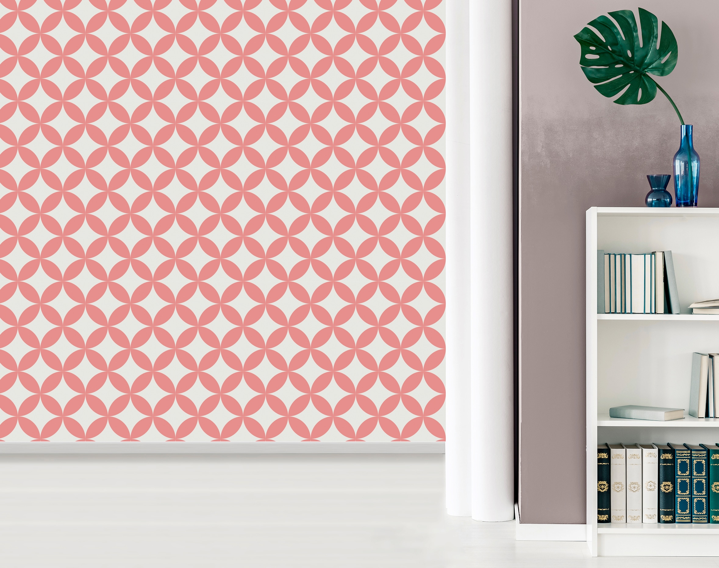 queence Vinyltapete »Evelina«, bedruckt-Barock-Antikoptik-Kunst, 90x250cm, selbstklebend, kinderleichte Anbringung, Sticker