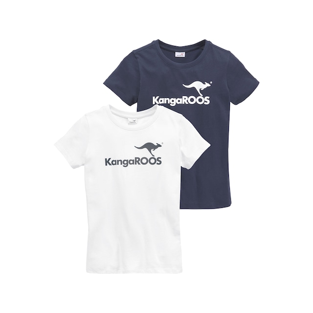 KangaROOS T-Shirt, (Packung), mit Logodrucken kaufen | BAUR