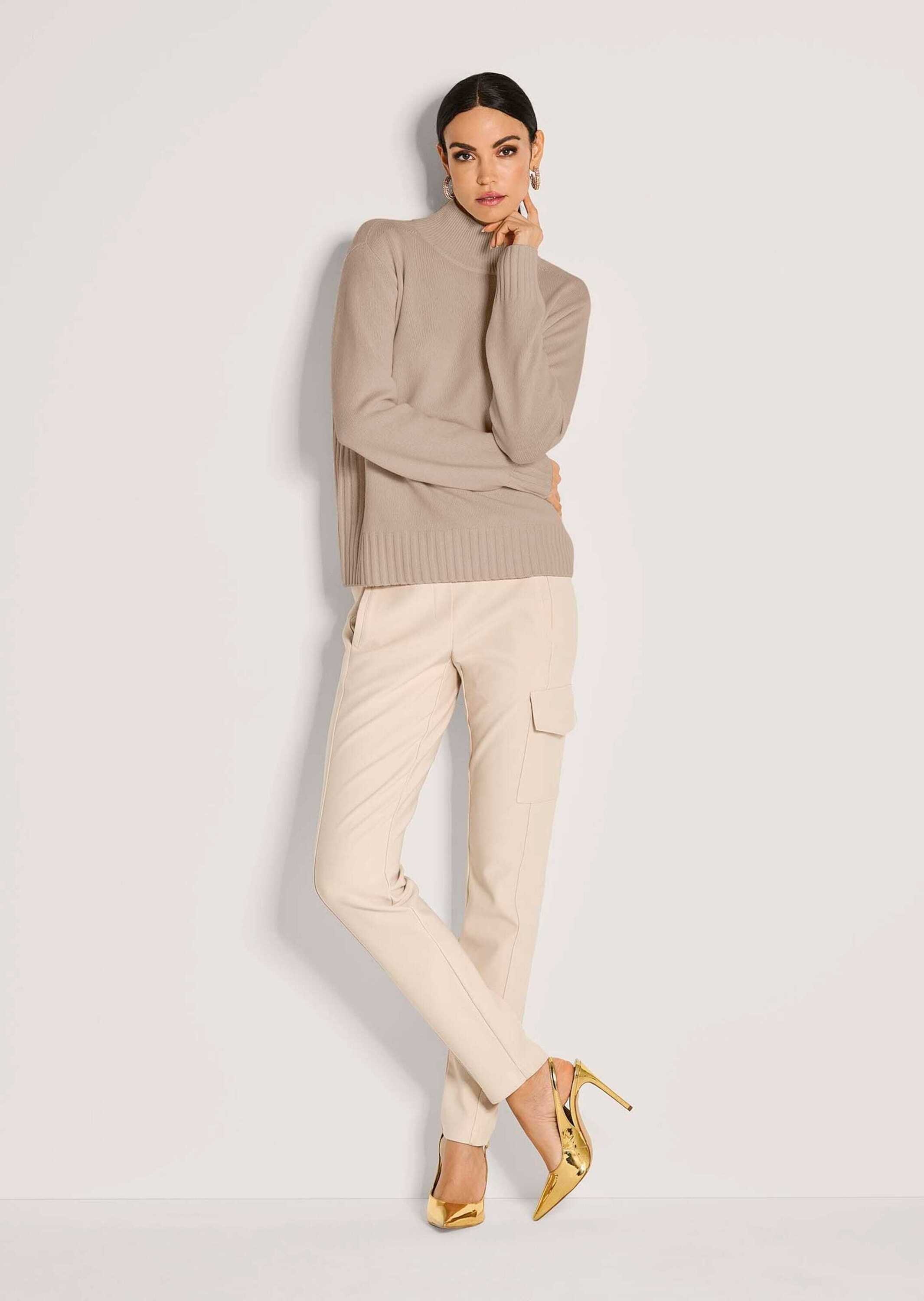 MADELEINE Longpullover "Strickpullover Stilvoller Kaschmirpullover mit Steh günstig online kaufen