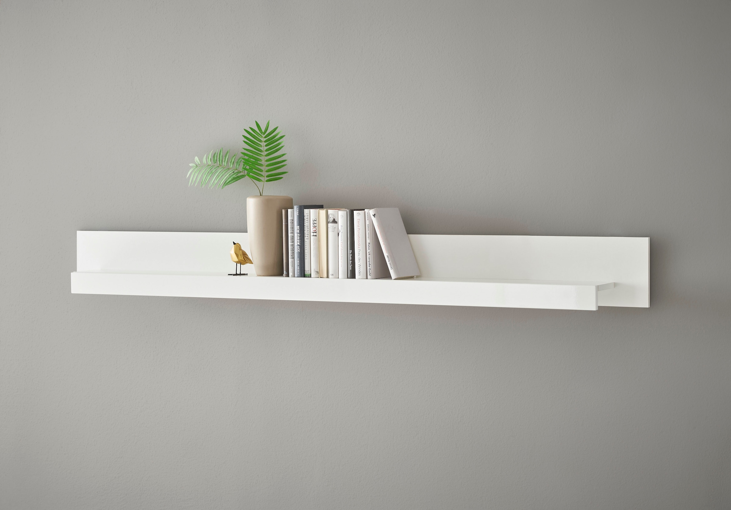 INOSIGN Wohnwand »Cantara, moderne Anbauwand, Wohnzimmer-Set, in Eiche Evoke oder Weiß«, (Set), enthält zwei Vitrinen, ein Sideboard und ein Wandboard
