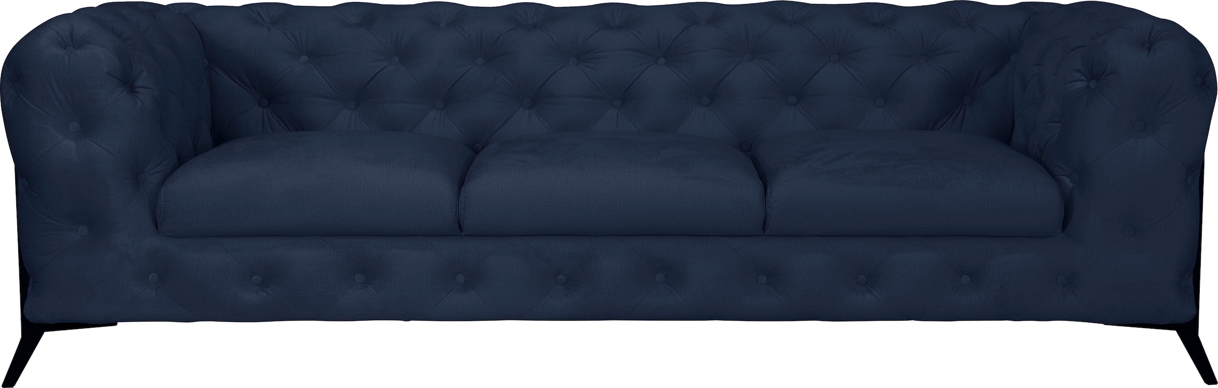 Leonique Chesterfield-Sofa "Amaury", aufwändige Knopfheftung, moderne Chesterfield Optik, Fußfarbe wählbar