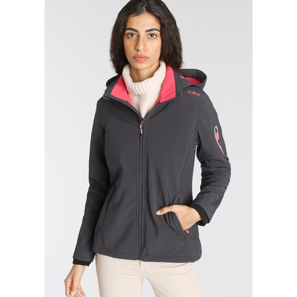 CMP Softshelljacke, mit Kapuze