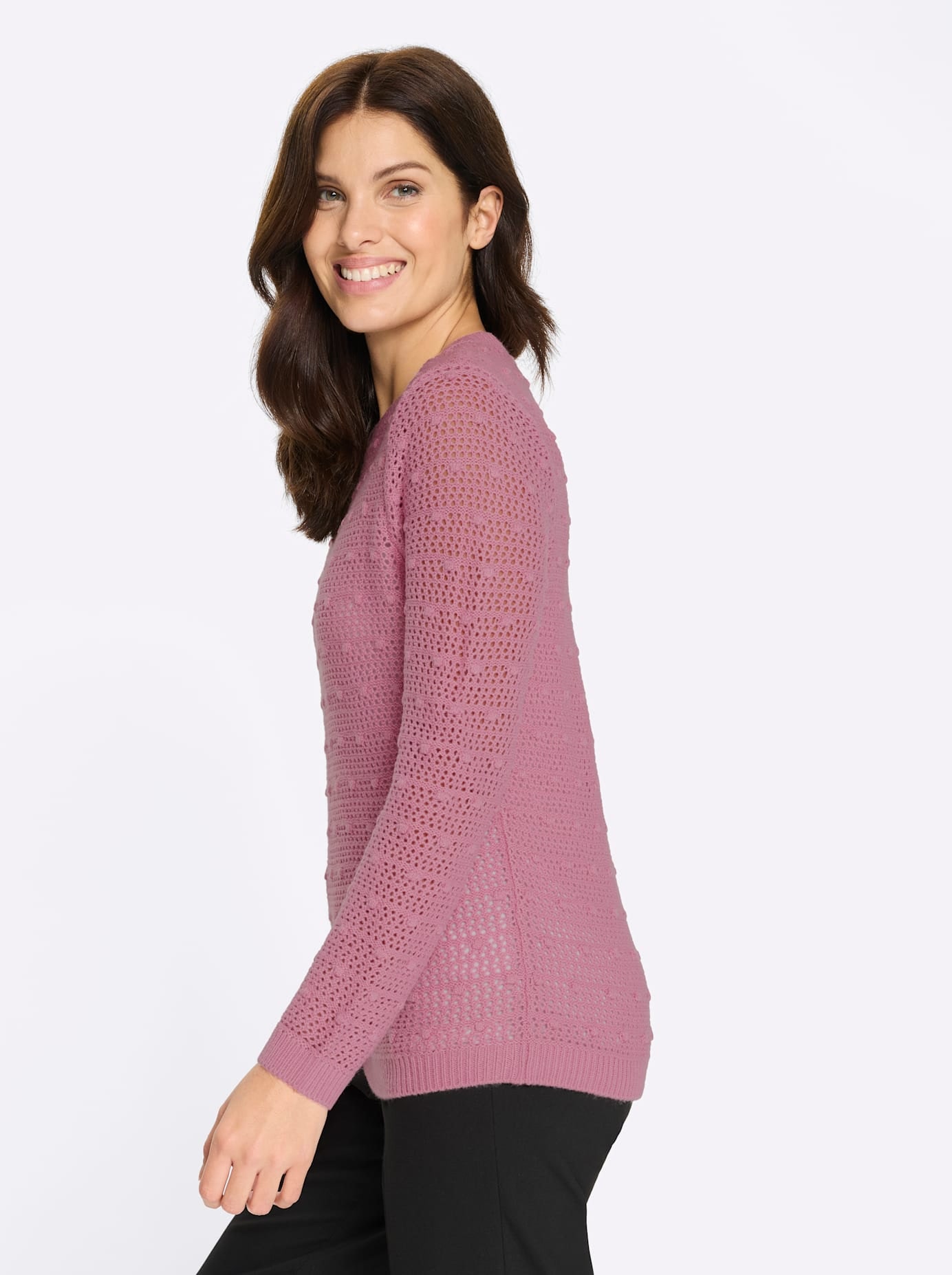 Classic Basics Ajourpullover »Rundhals-Pullover«