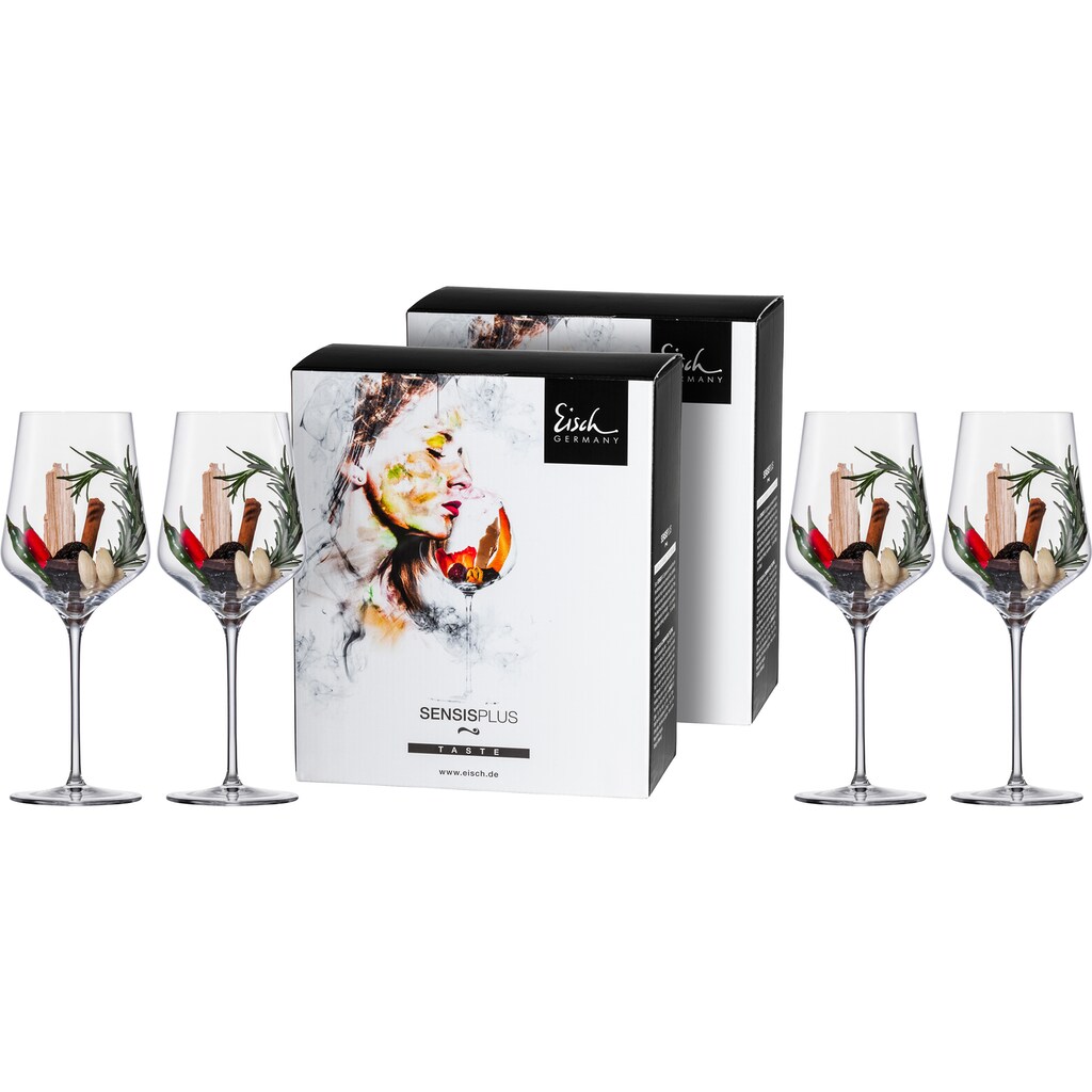 Eisch Rotweinglas »Sky SensisPlus«, (Set, 4 tlg.)