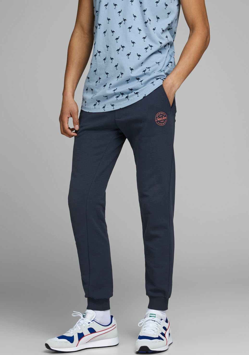Jack & Jones Sweathose "JPSTGORDON Jogpants mit Kordelzug und bequemem Schn günstig online kaufen
