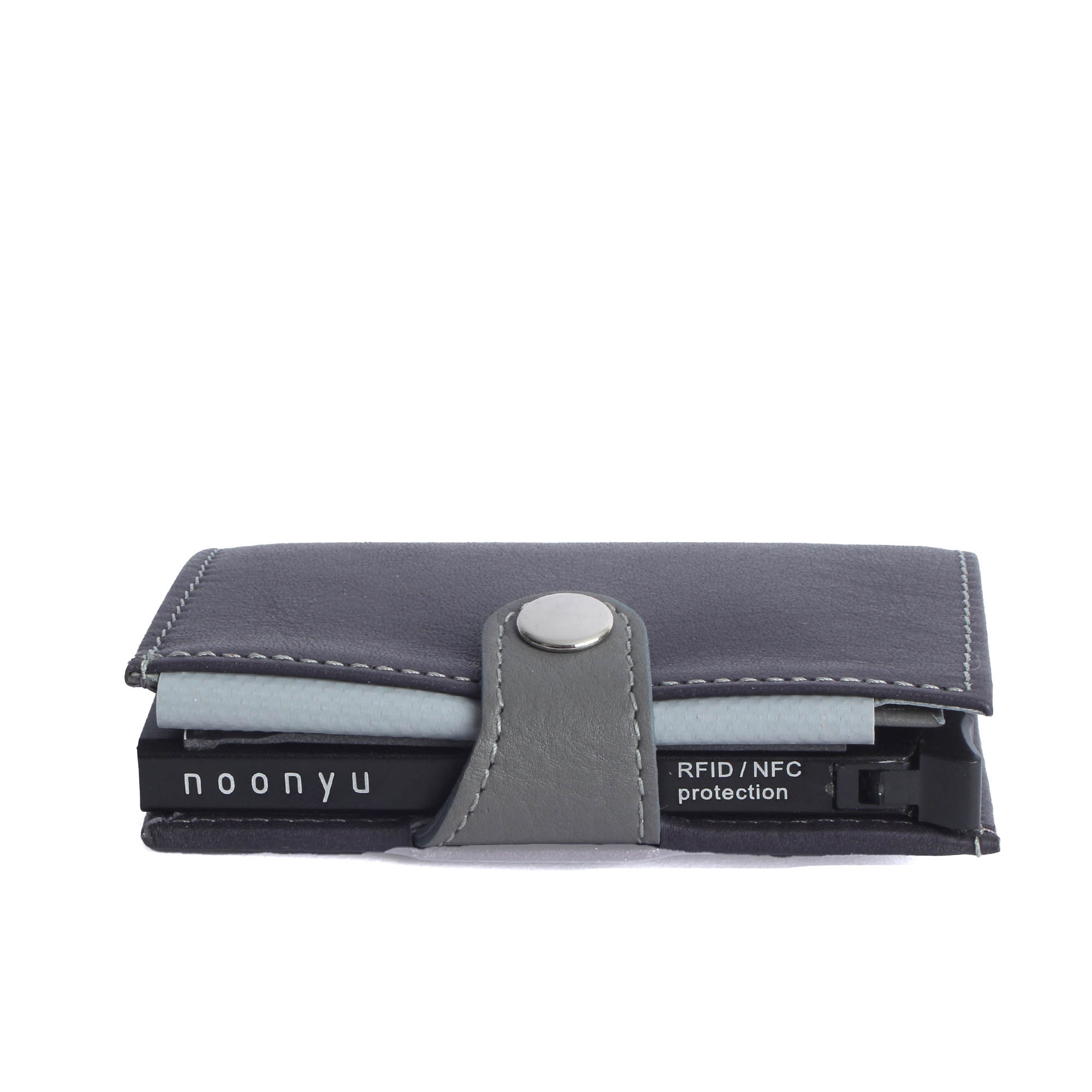 Margelisch Mini Geldbörse »noonyu single leather«, Kreditkartenbörse aus Upcycling Leder