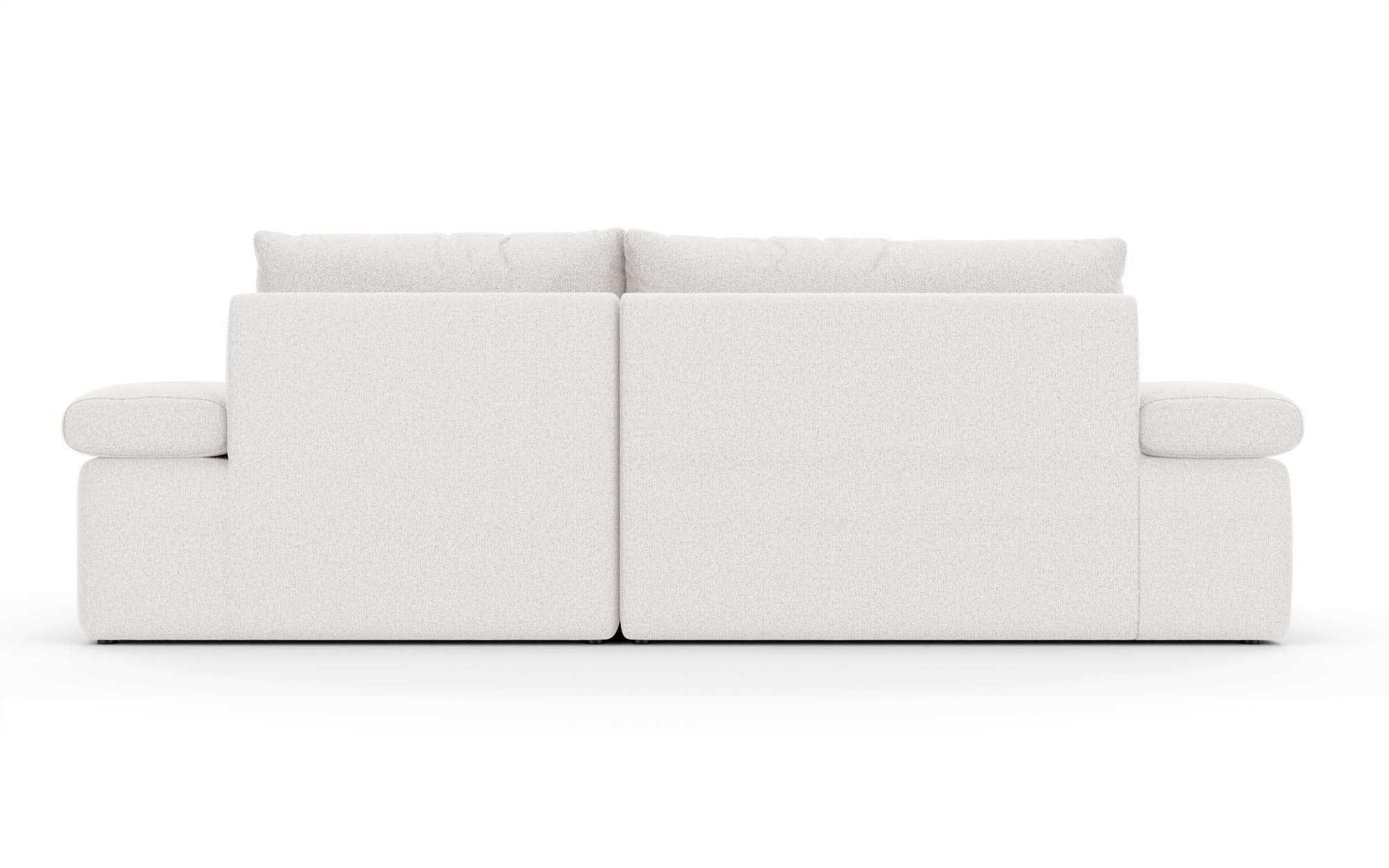 Home affaire Ecksofa »ALVERIE mit Recamiere, moderne Steppung, Maße: B/T/H 274/203/106 cm«, L-Form mit Wellenunterfederung, mit 4 Rückenkissen, pflegeleicht Stoff