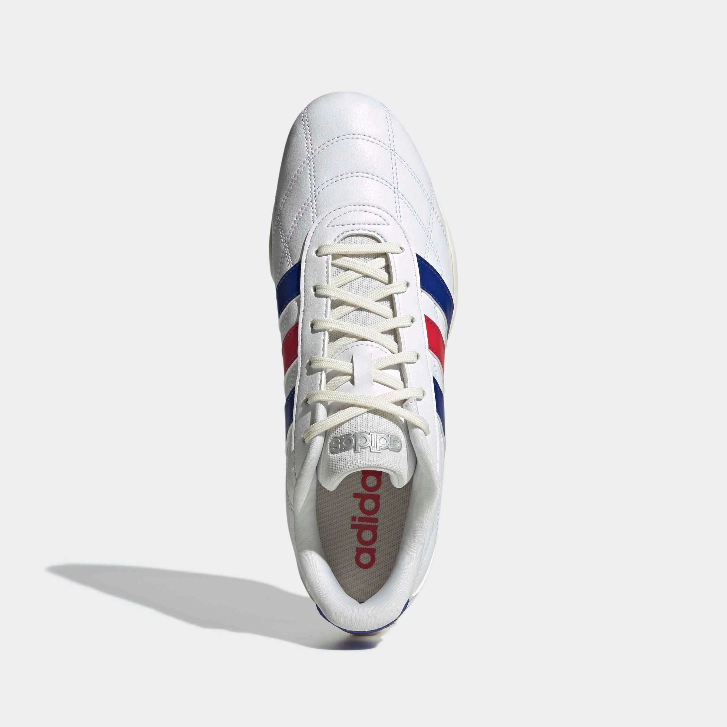 Sneaker ADIDAS SPORTSWEAR "GROUNDPULSE", Herren, Gr. 40, cloud weiß, semi lucid blau, pure ruby, Leder, Synthetik, Schuhe Sneaker 3