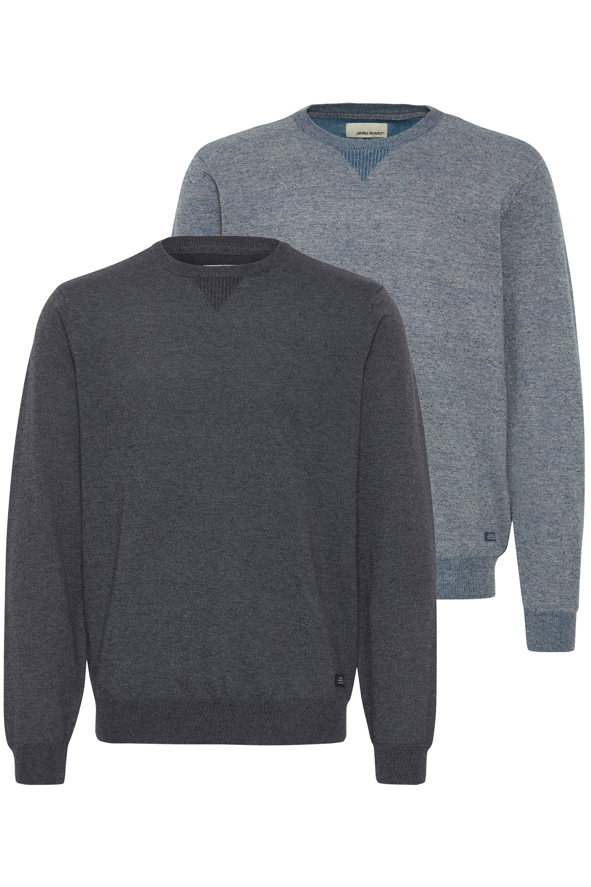 Blend Rundhalspullover "BHPullover 2-Pack" Stilvoller Strickpullover günstig online kaufen