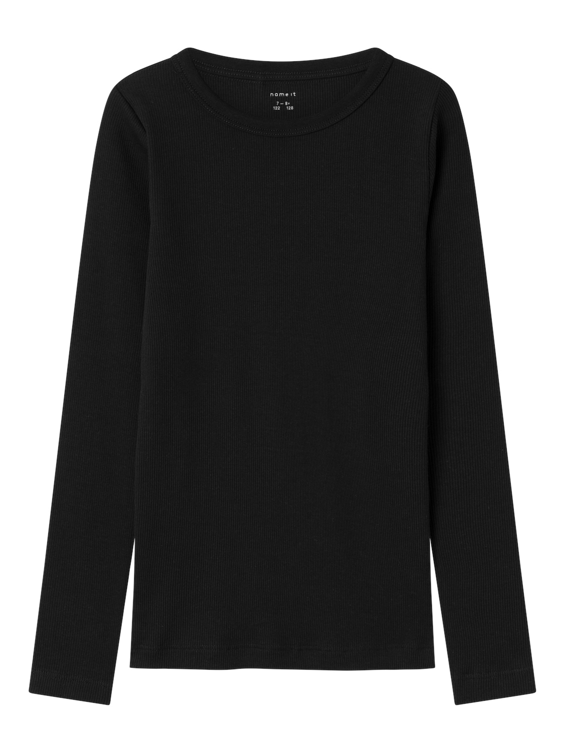 Name It Langarmshirt »NKFNAKAL LS TOP NOOS«, in Basic-Form und leicht gerippter Qualität
