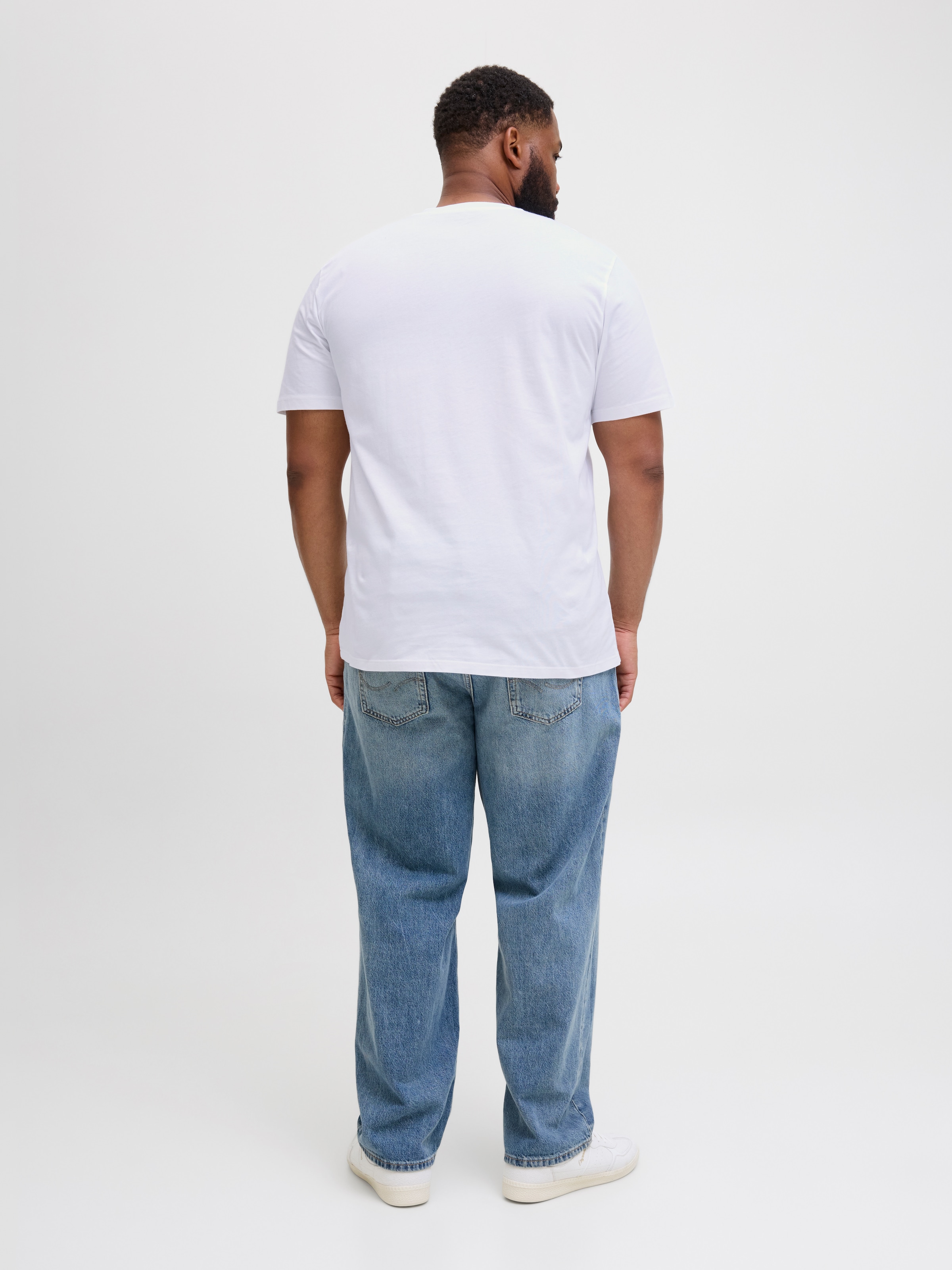 Jack & Jones PlusSize Print-Shirt »JORCANGGU TEE SS CREW NECK FST PLS«, mit Logo Print