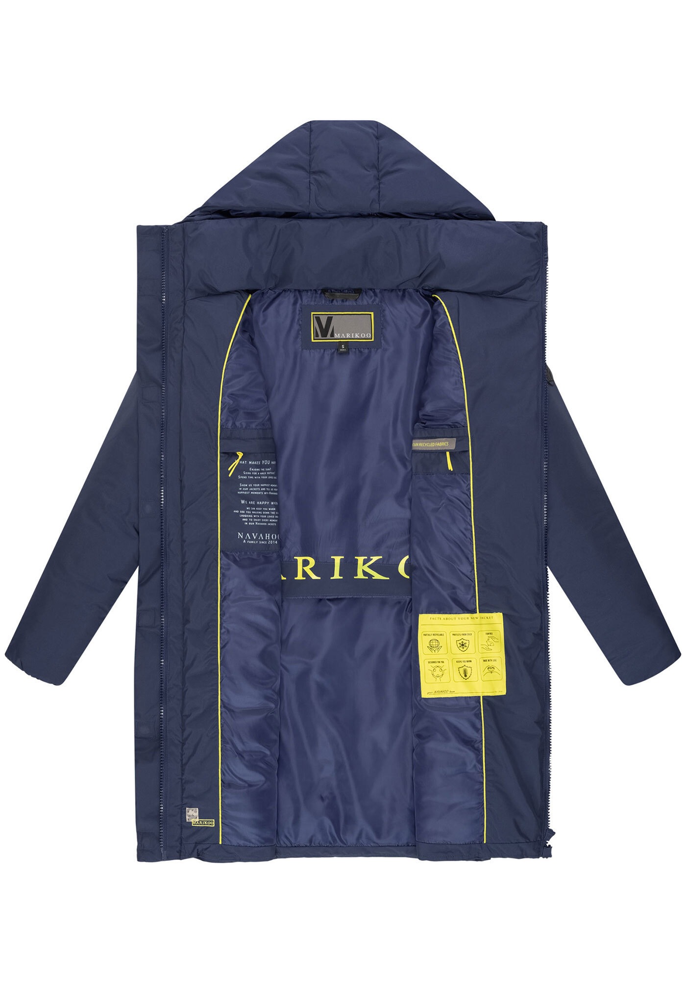Marikoo Winterjacke »Nanami«, mit großer Kapuze