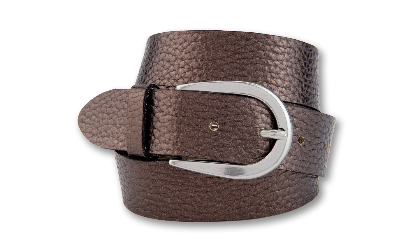 BERND GÖTZ Ledergürtel "Ledergürtel mit metallischem Moonlight-Effekt" günstig online kaufen