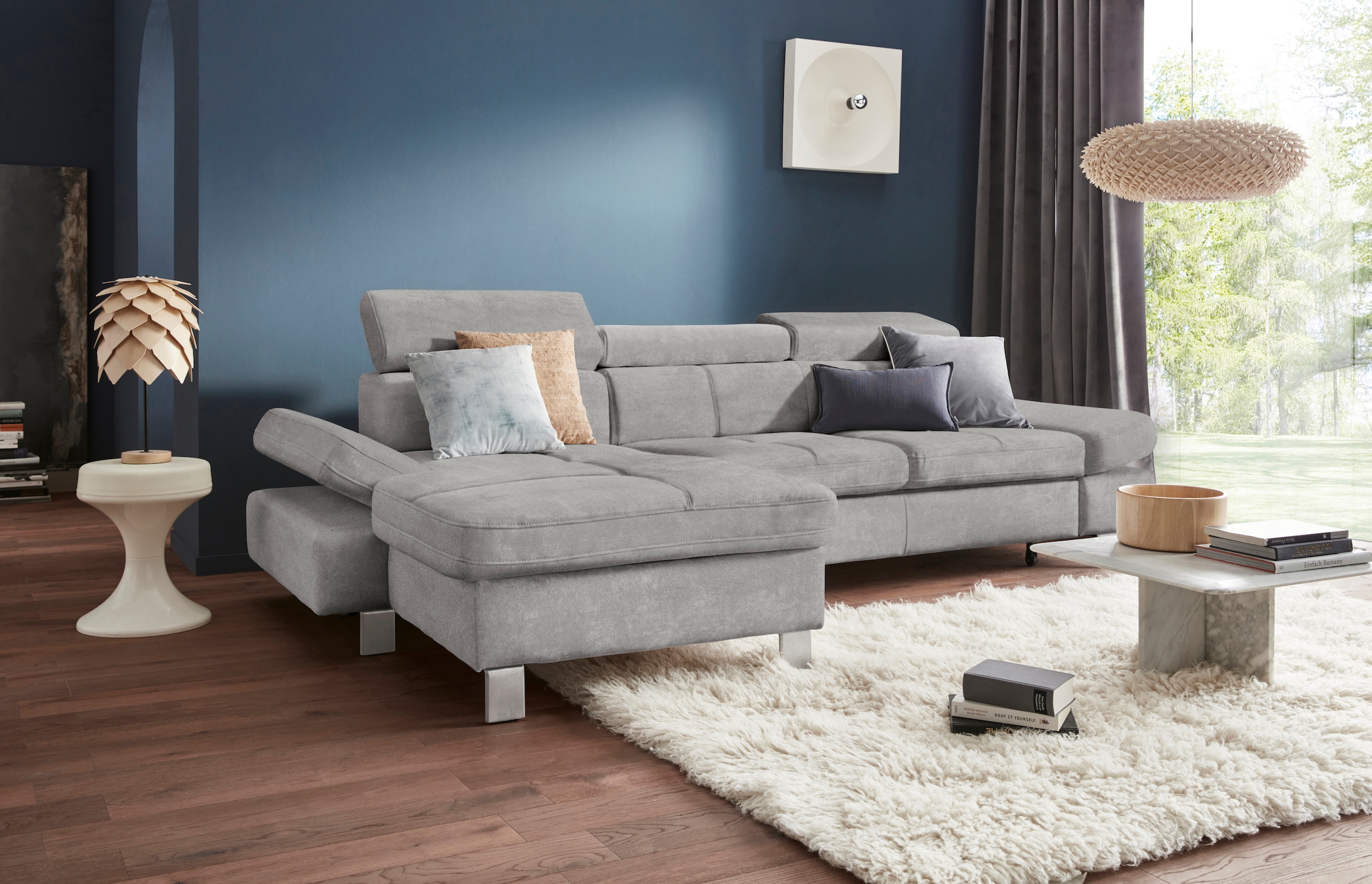exxpo - sofa fashion Ecksofa "Fiji, hochwertige Detailverarbeitung im Sitz günstig online kaufen