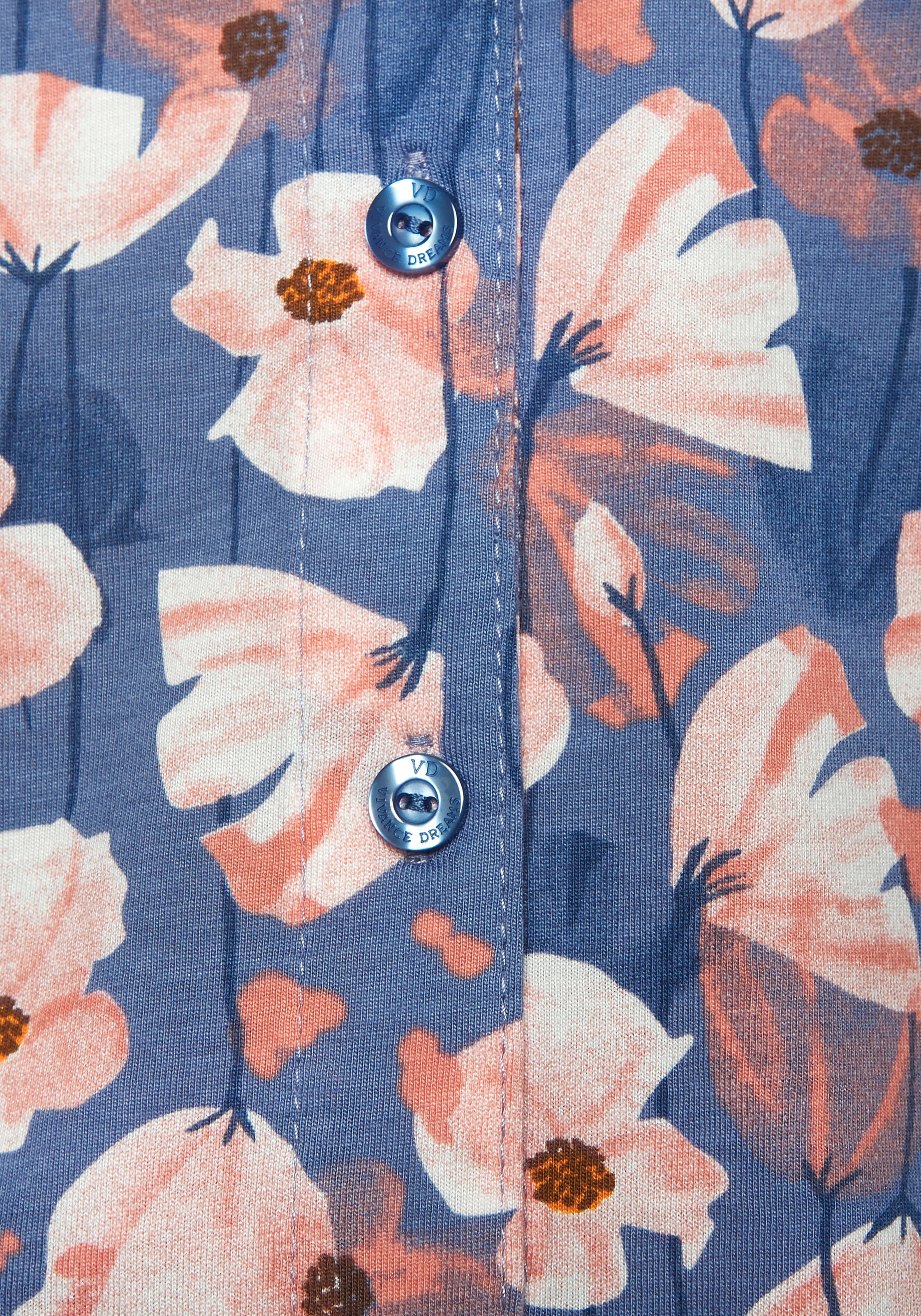 Vivance Dreams Pyjamaoberteil, mit schönem Allover-Muster