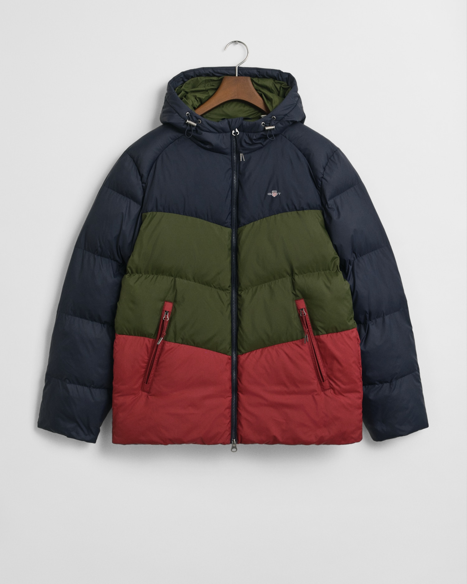 Gant Steppjacke "ACTIVE CLOUD BLOCKED", mit Kapuze, colurblocking, abnehmba günstig online kaufen